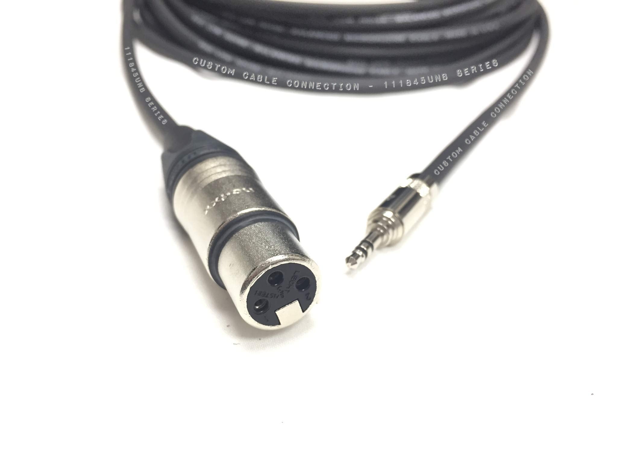 25 Foot Xlr Female To 1/8 Inch (3.5Mm) Male Unbalanced Audio Cable 24 Awg By Custom Cable Connection