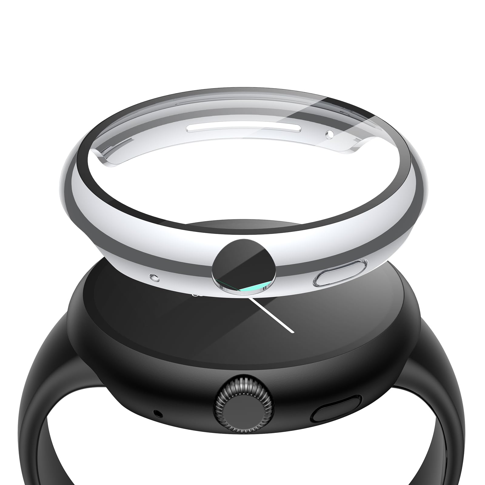 Misxi 2 Pack Hard Pc Case With Screen Protector Compatible With Google Pixel Watch 2 (2023) / Pixel Watch 41Mm, High Sensitivity