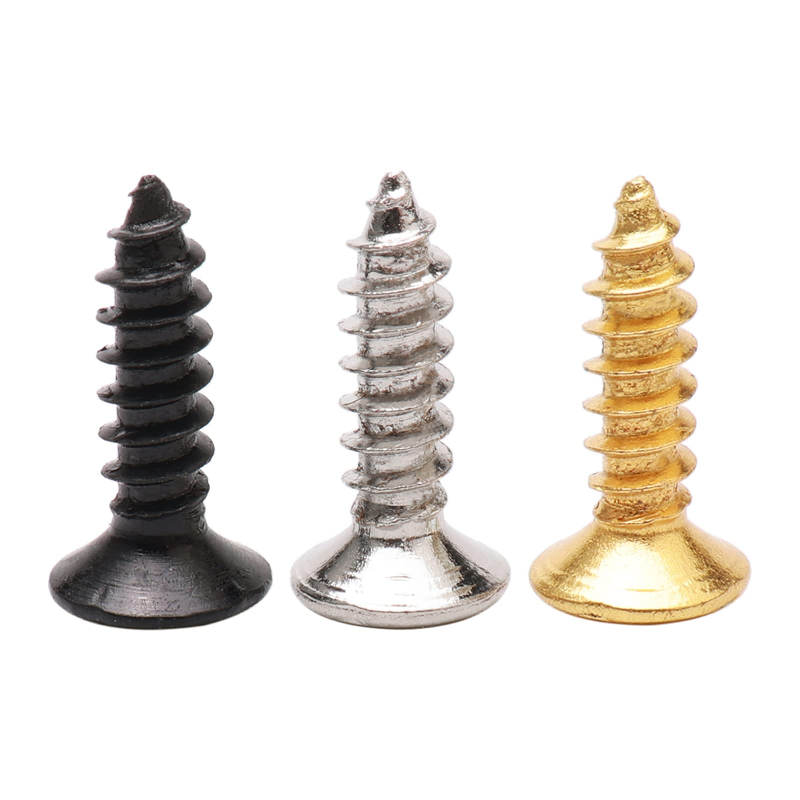 Unxuey 3Mm Electric Guitar Bass Pickguard Scratch Plate Mounting Screws Replacement Screws For St Tl Sg Lp Guitar,Pack Of 300