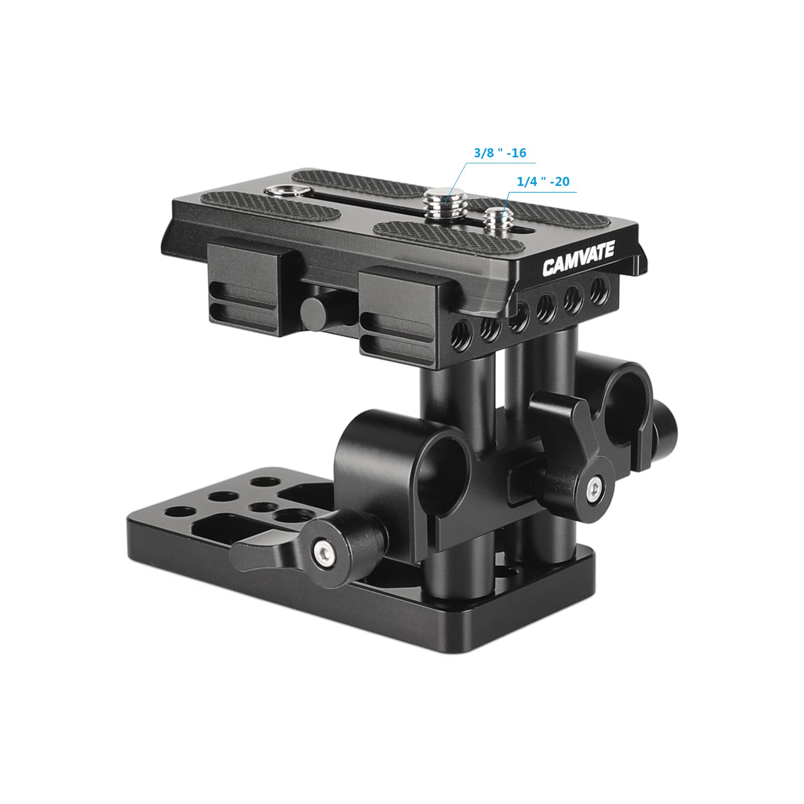 Camvate Quick Release Mount Base Qr Plate For Manfrotto 501/504/ 577 Tripod Standard Accessory(Black) - 1437