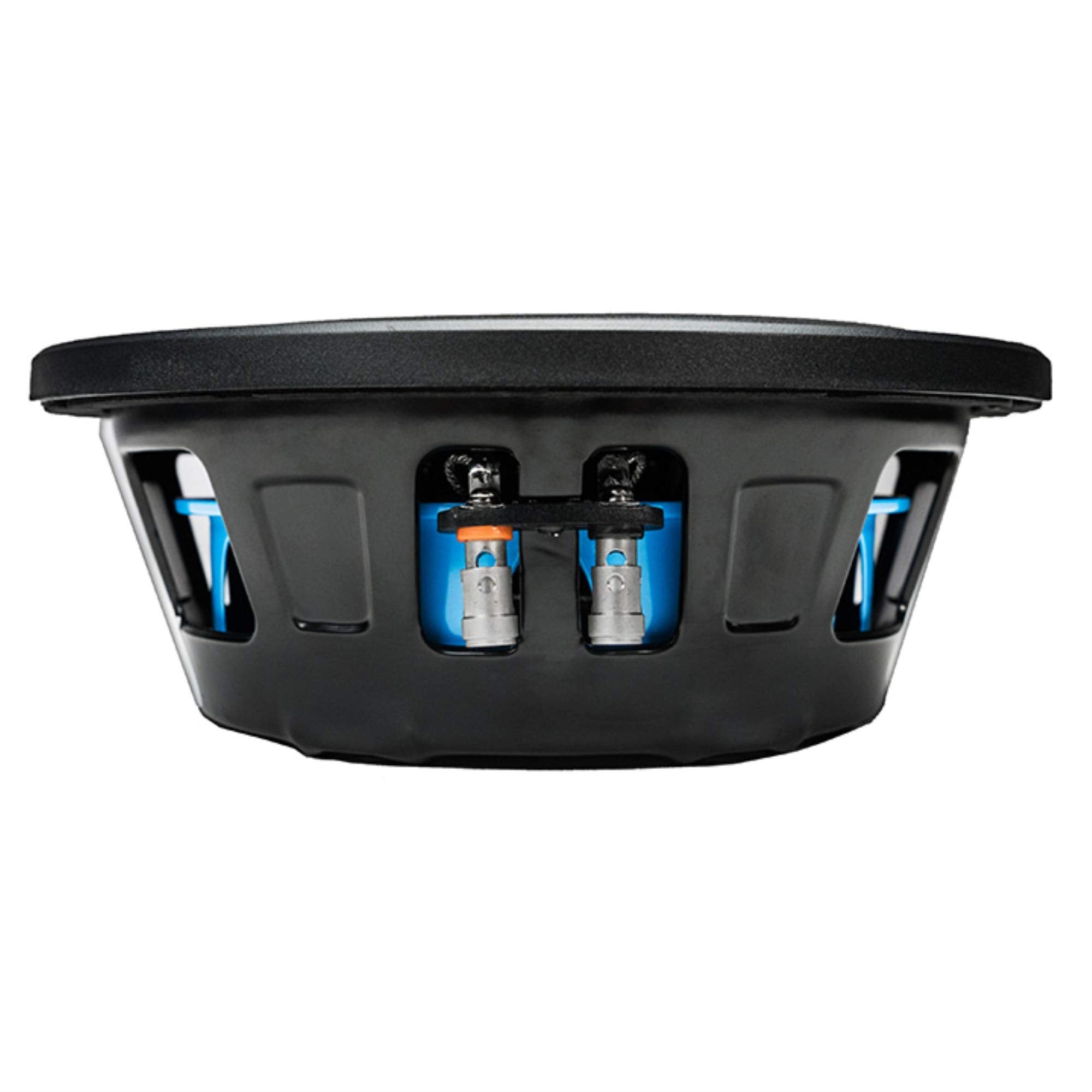 Hifonics Bxs8D4 Brutus Shallow Mount Subwoofer (Black)   8 Inch Subwoofer, 400 Watt, Car Audio System, 2 Inch Voice Coils, Uv Ru