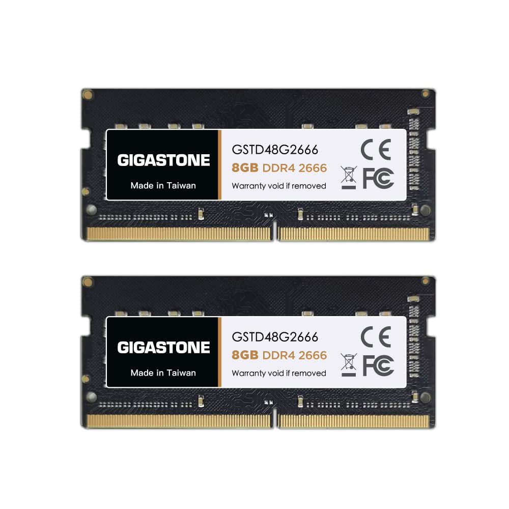 ?Ddr4 Ram? Gigastone 16Gb Kit (2X8Gb) Ddr4 2666Mhz (2400Mhz Or 2133Mhz) Pc4 21300 (Pc4 19200/17000) Cl19 1.2V Sodimm 260 Pin Unb