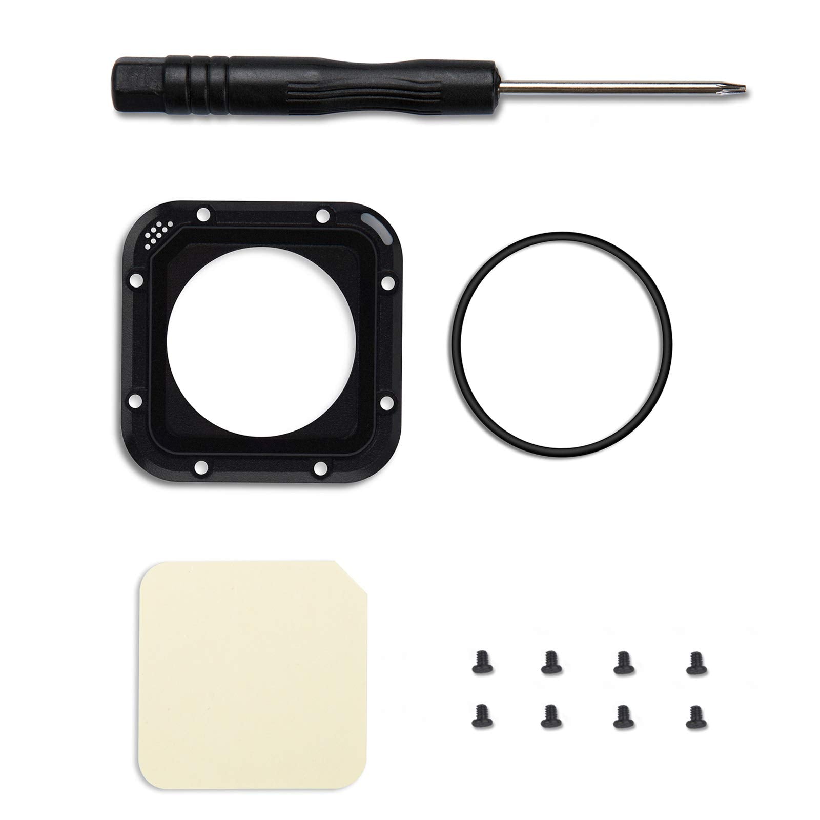 Parapace Lens Replacement Kit For Gopro Hero 5/4 Session Protective Lens Repair Parts (Black)