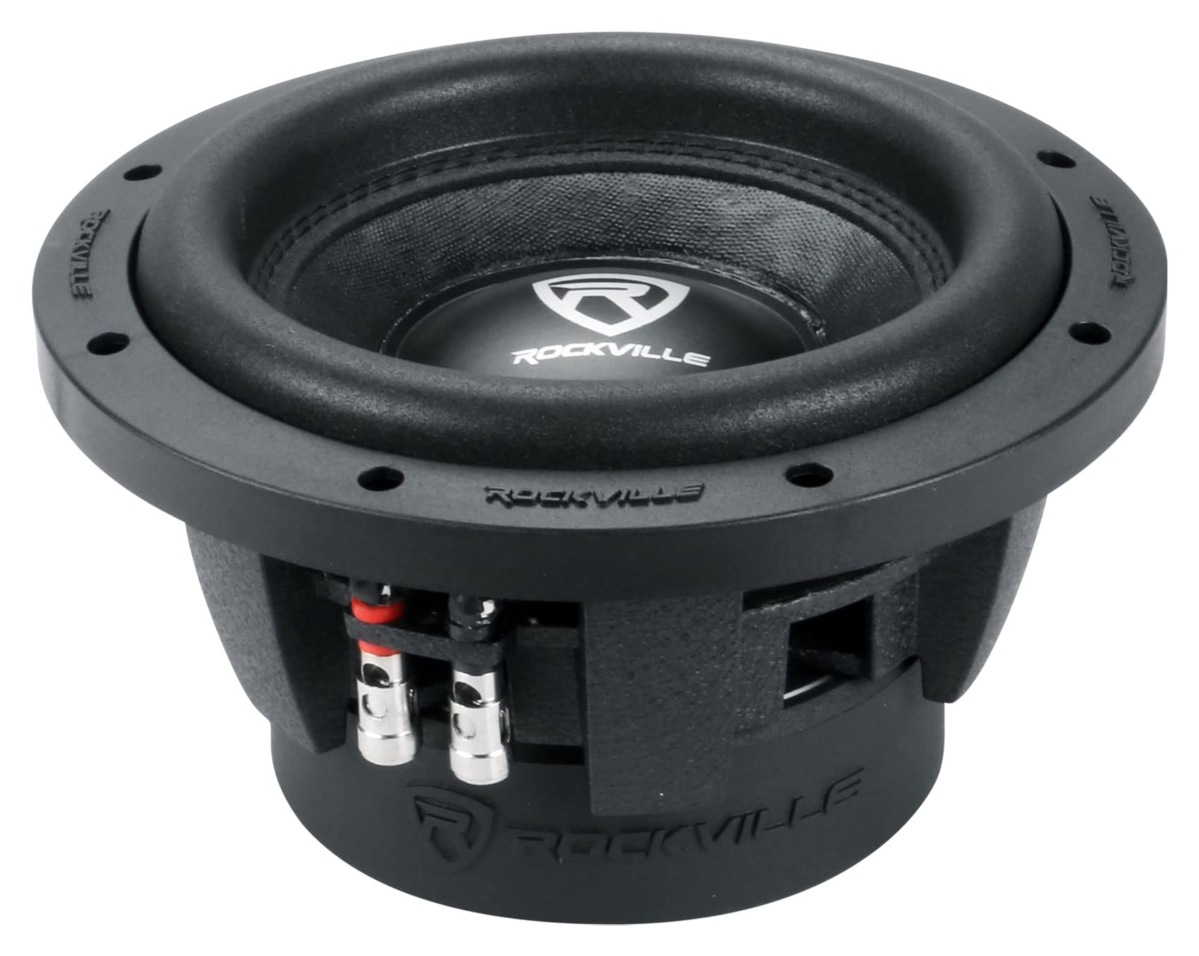 Rockville W8K6D4 V2 8 1400W Peak Car Audio Subwoofer Dual 4-Ohm Sub 350W Rms, Black