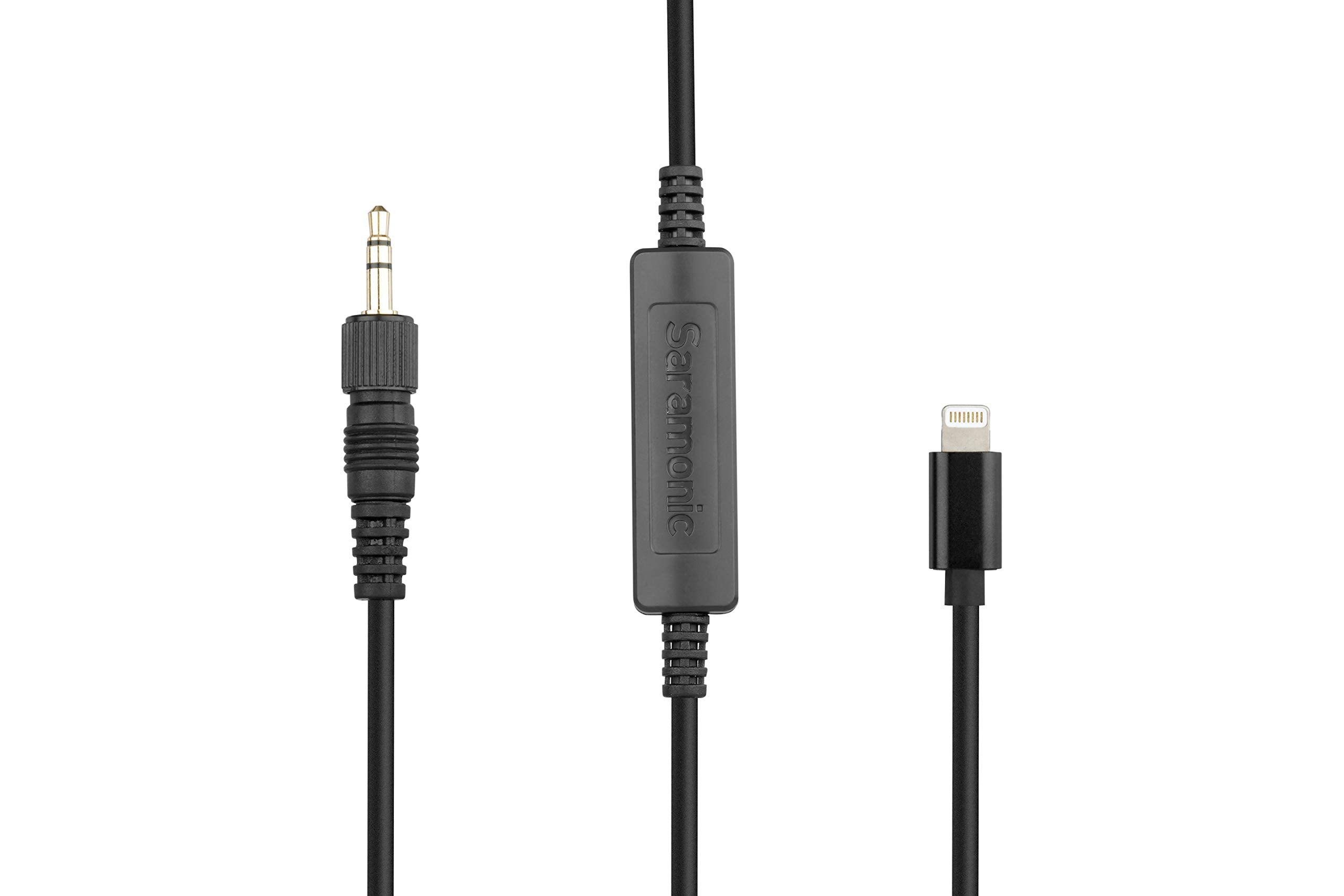 Saramonic Locking 1/8 Trs Male To Apple Lightning Output Cable For Iphone & Ipad (Lc-C35), Locking 3.5Mm