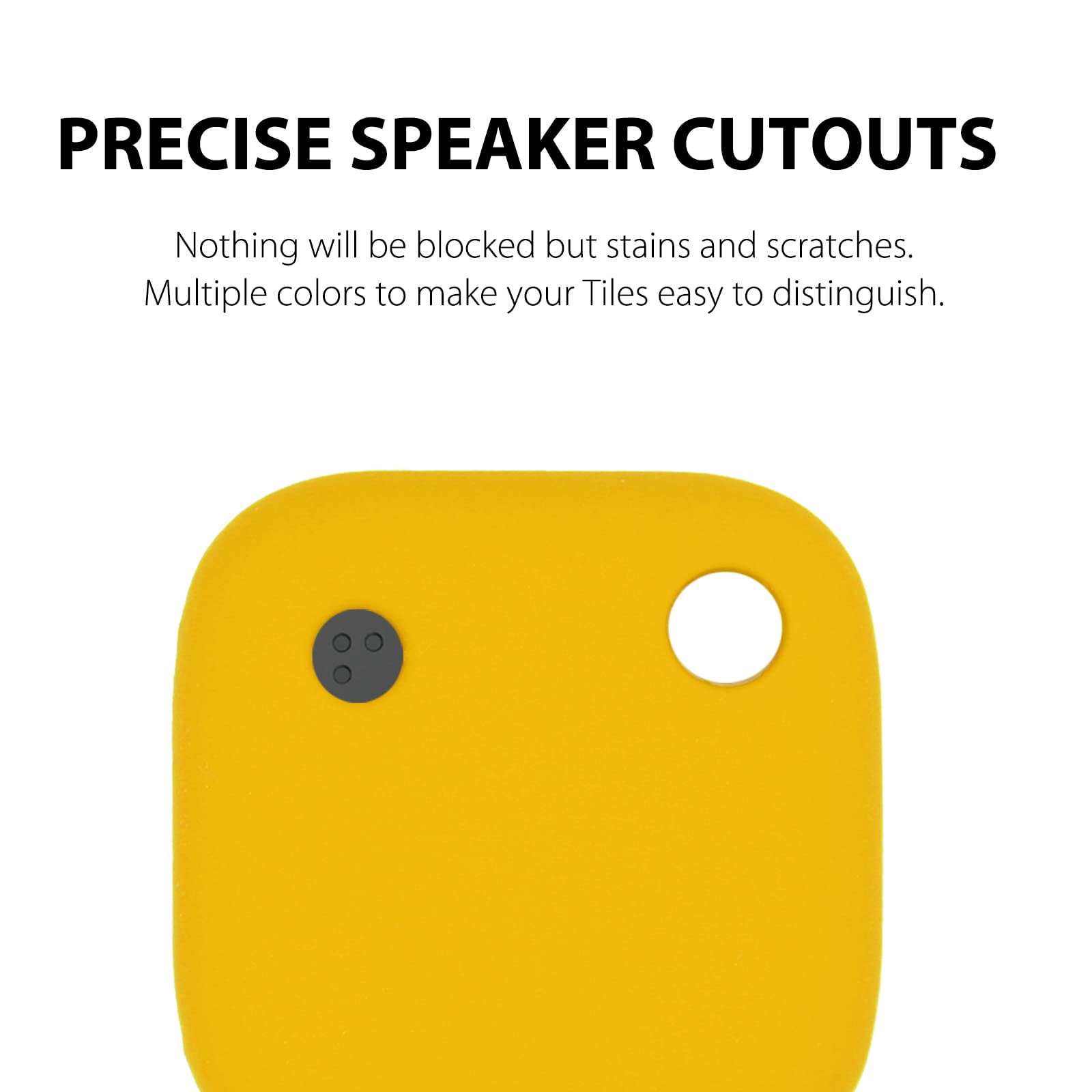 Silicone Case For Tile Mate 2022 With Keychains, 2 Pack Anti Scratch Protective Cover With Carabiner (Yellow/Fluorescent Green)