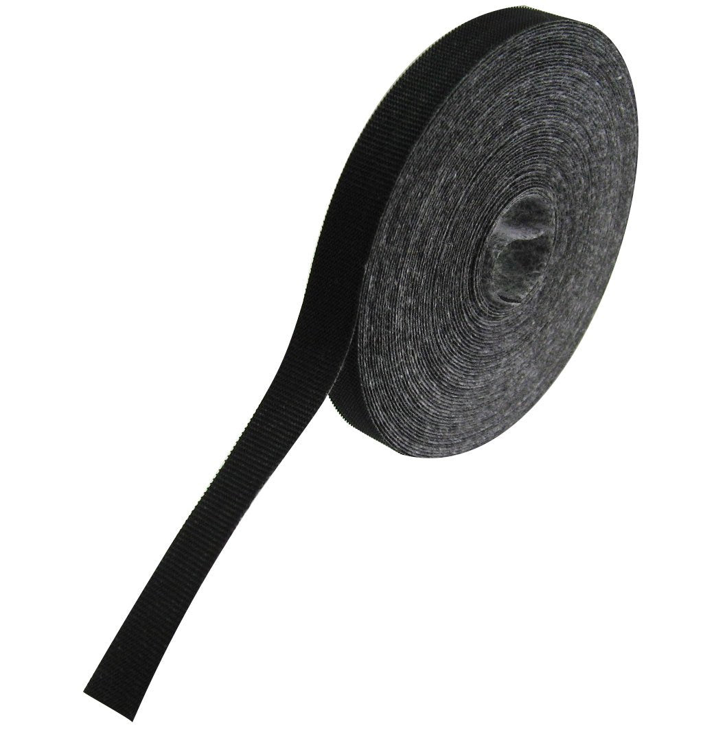 Rip Tie Ripwrap Black 1/2' X 30' Non Adhesive Reusable Cable Strap Tape Roll   Gaffers Tape Strength No Residue, Tear By Hands, Self Gripping W/Hook & Loop Fastener, Made In Usa