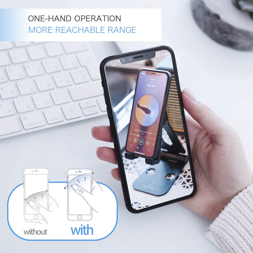 Finger Ring Stand, Lamicall Cell Phone Holder : Universal Phone Ring Cradle Kickstand Compatible With Phone Xs Max Xr X 8 7 6 6S