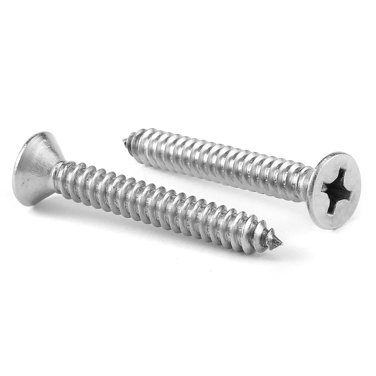 10 X 1 14 Wood Screw 100Pcs 18 8 (304) Stainless Steel Screws Flat Head Phillips Fast Self Tapping Drywall Screws By Sg Tzh