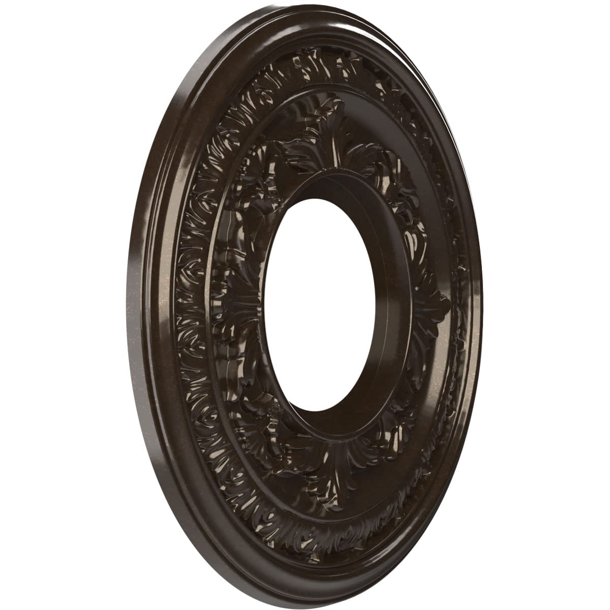 Ekena Millwork Cmp10Baeru Baltimore Thermoformed Pvc Ceiling Medallion (Fits Canopies Up To 4 1/4), 10Od X 3 1/2Id X 3/4P, Unive