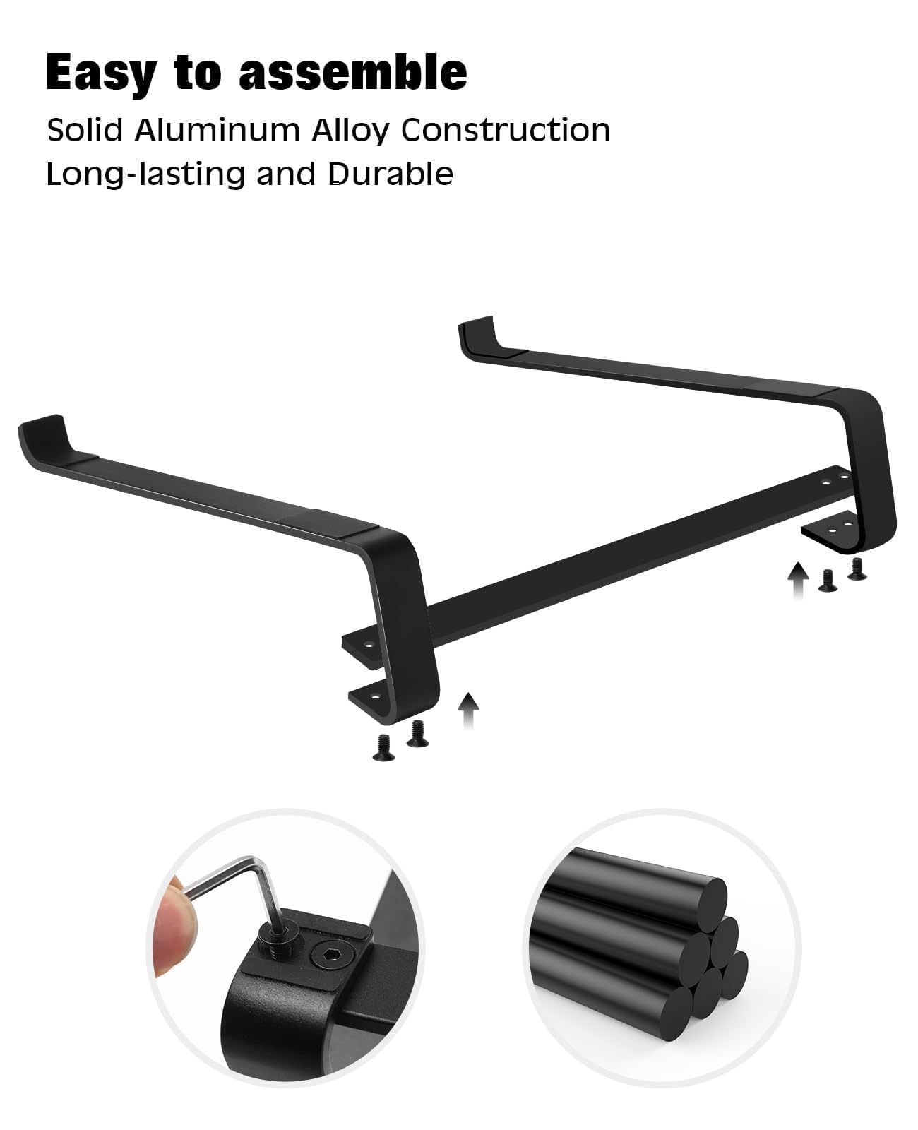 Thibault Aluminum Laptop Stand For Desk   Cooling Ergonomic Design   Fits Macbook Air Pro/Dell/Hp/Lenovo/Thinkpad/Alienware   13