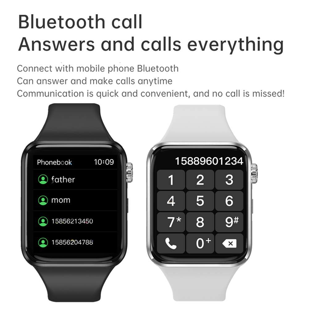 Hchlql Smart Watch For Android Ios Phones Compatible With Iphone Samsung, Touchscreen Fitness Tracker Smartwatch With Call/Sms/H