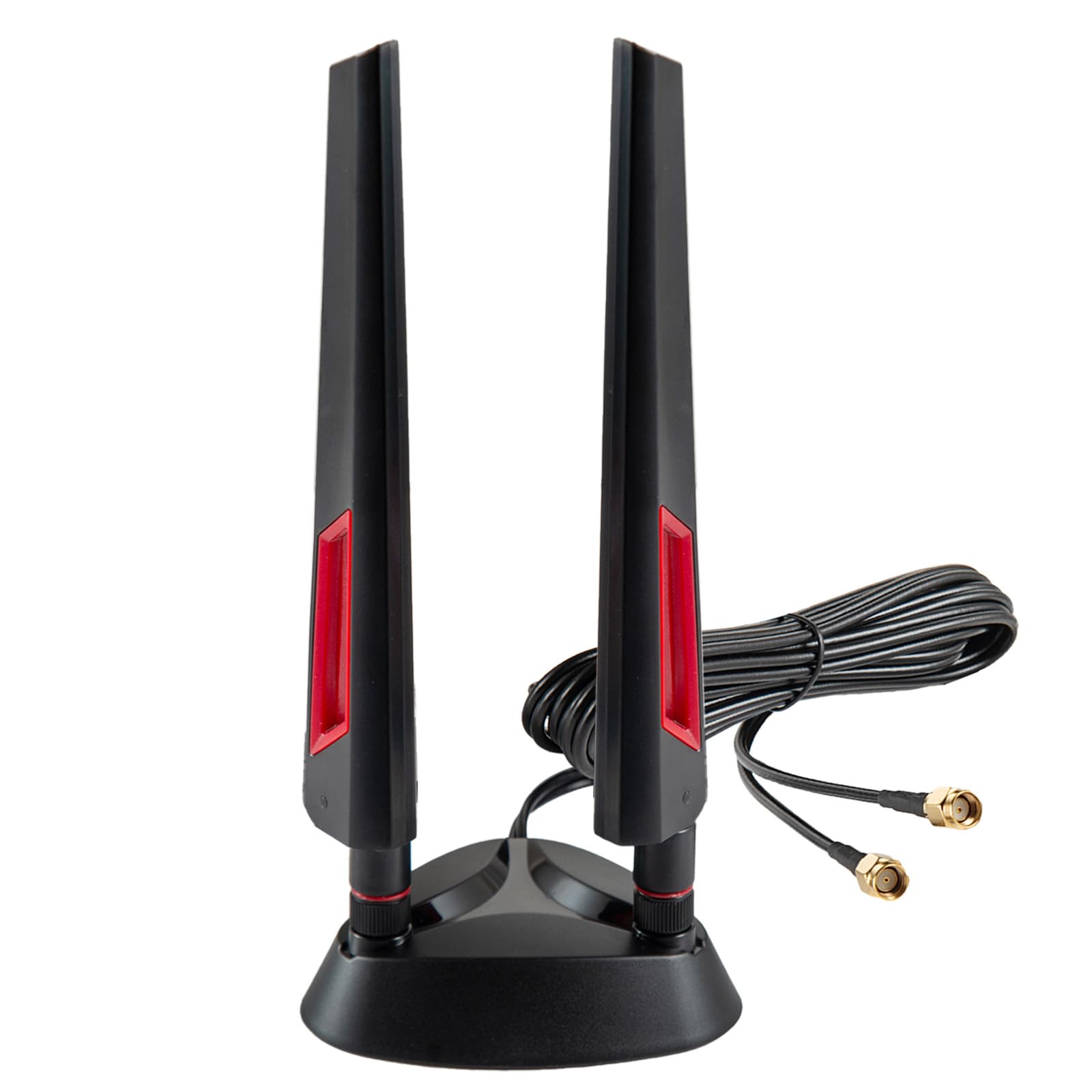 9Dbi Wifi 6 6E Tri Band 2.4Ghz + 5 Ghz + 6Ghz Magnetic Base Gaming Wifi Antenna For Wifi 6 6E Router Pc Desktop Computer Pci E W