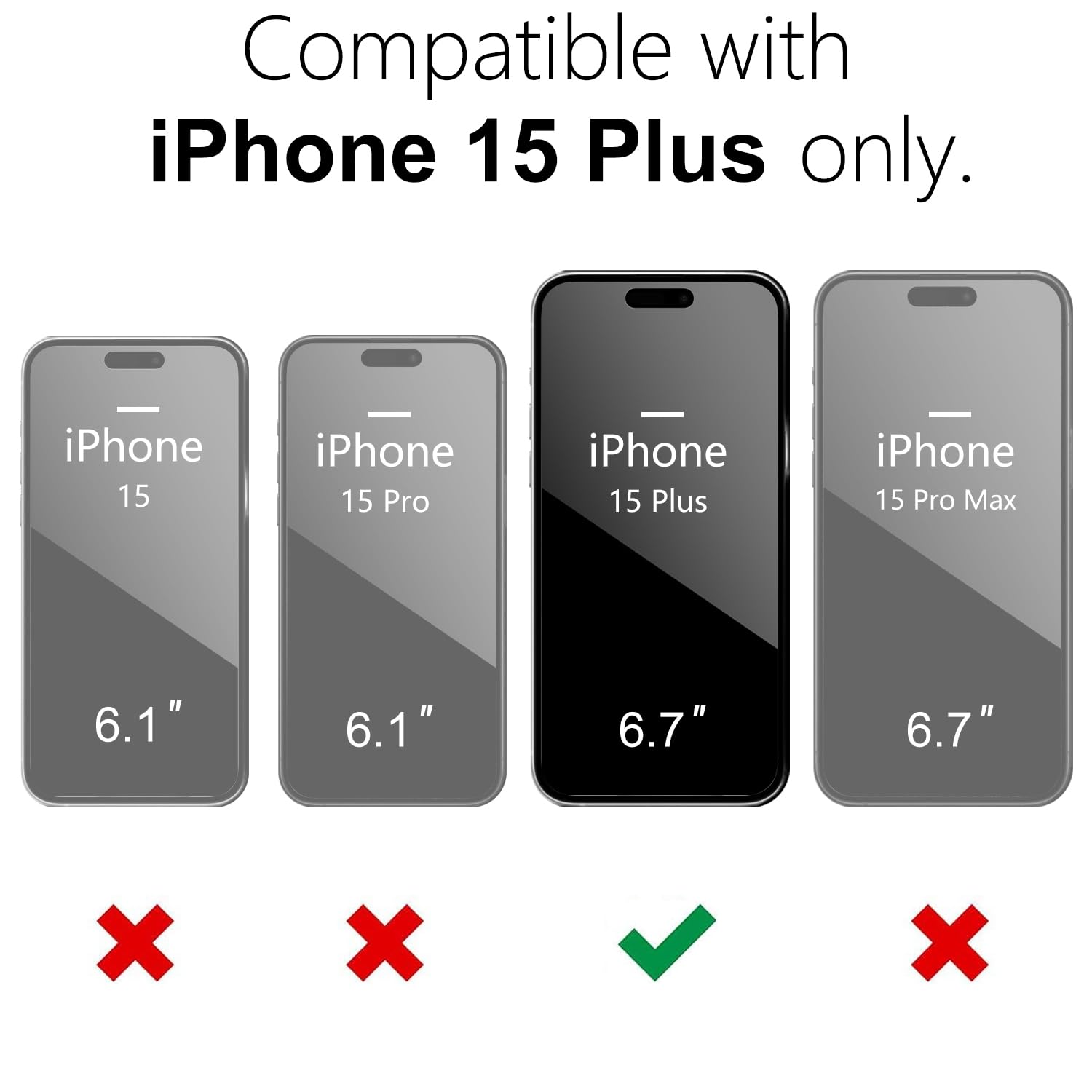 Oakxco For Iphone 15 Plus Phone Case Liquid Silicone, Thin Slim Soft Rubber Gel Tpu Plain Simple Cover For Women Girl Cute, Matt