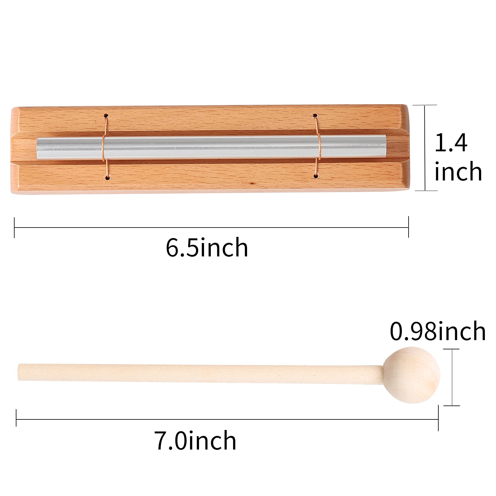 Energy Chime Percussion Hand Bell Meditation Chimes Teacher Tools Reminder Tuned Energy Chimes Music Instrument With Mallet For