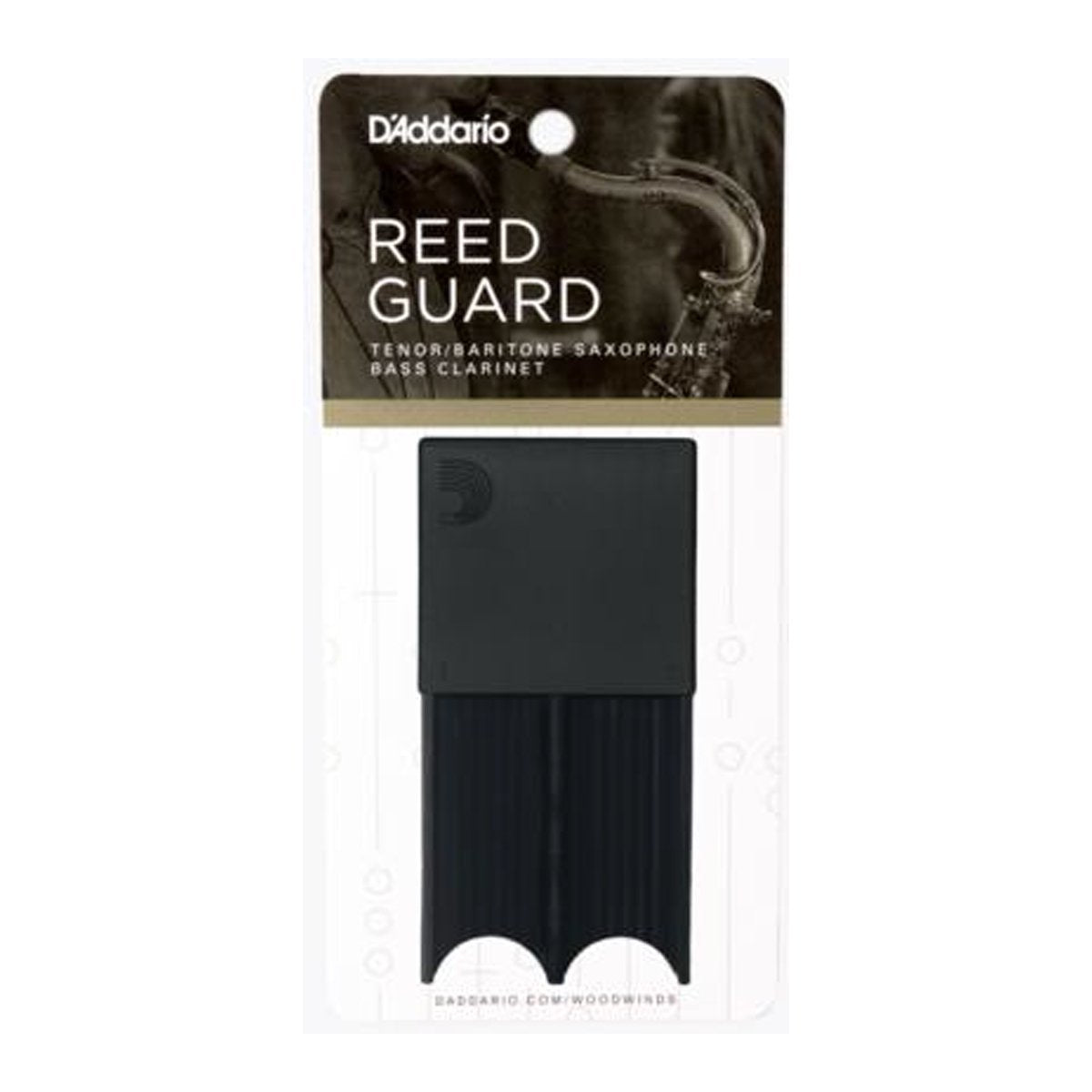 Daddario Woodwinds Reed Guard For Tenorbaritone Saxophone And Bass Clarinet, Black