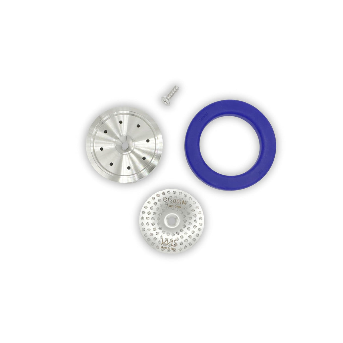 Stainless Steel Precision Kit Compatible With Double Boiler Breville/Sage. Ims Precision Screen, Stainless Shower Holder, Silico