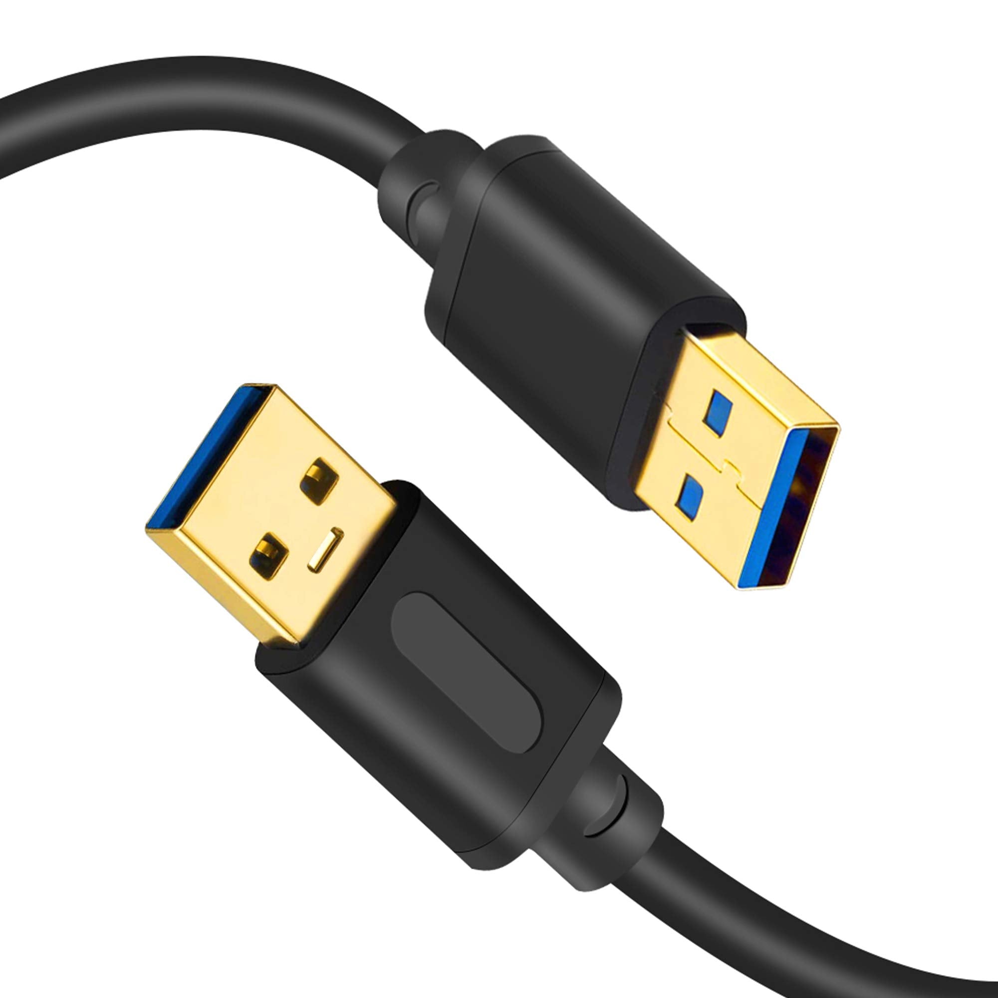 Tan Qy Usb 3.0 Male To Male 20Ft, Usb To Usb Cord Usb Cable Male To Male Usb 3.0 Cable Type A Male To Type A Male (20Ft)