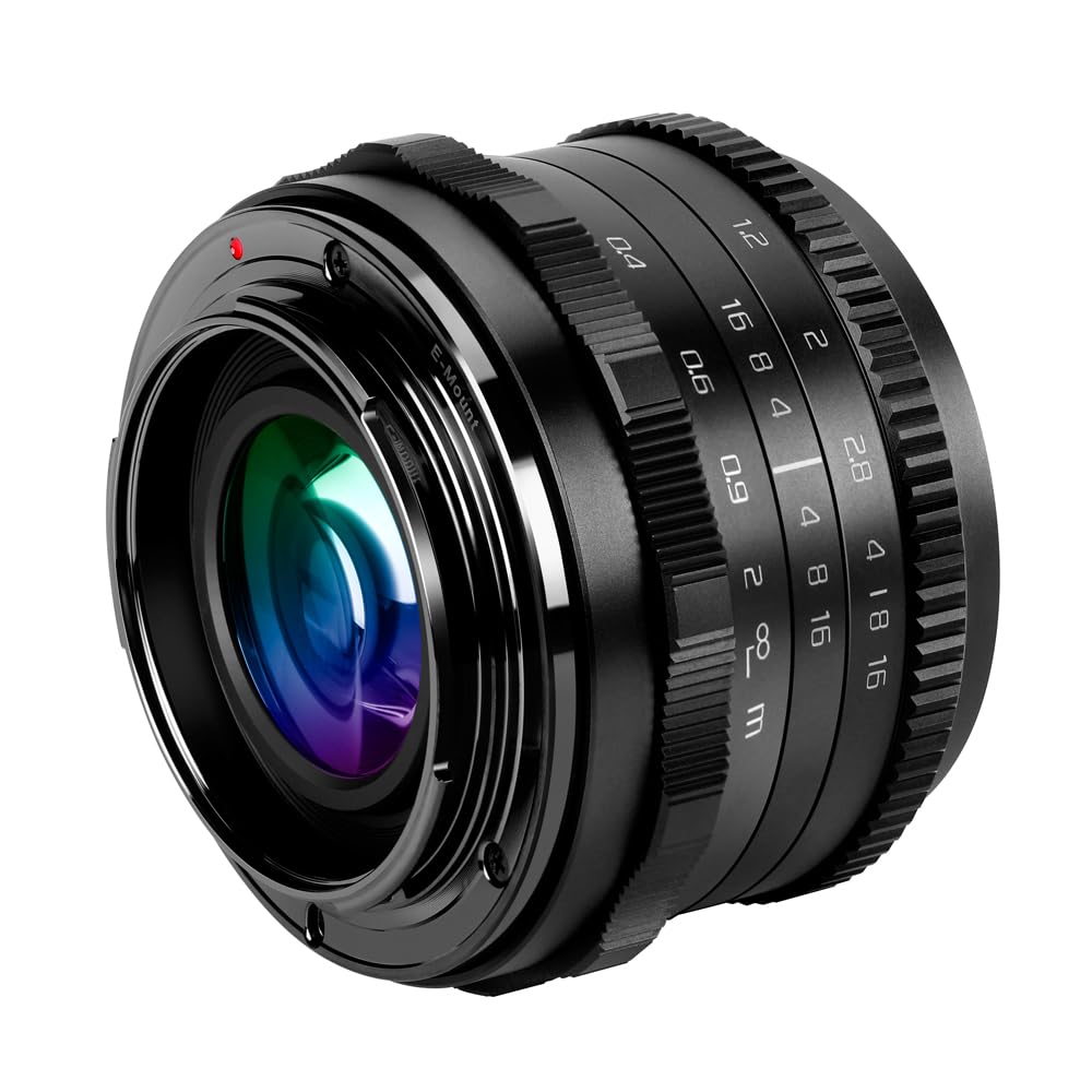 Jintu 35Mm F1.2 Manual Prime Portrait Lens Large Aperture Aps C Compatible With Sony E Mount Mirrorless Cameras A6000 A6100 A660