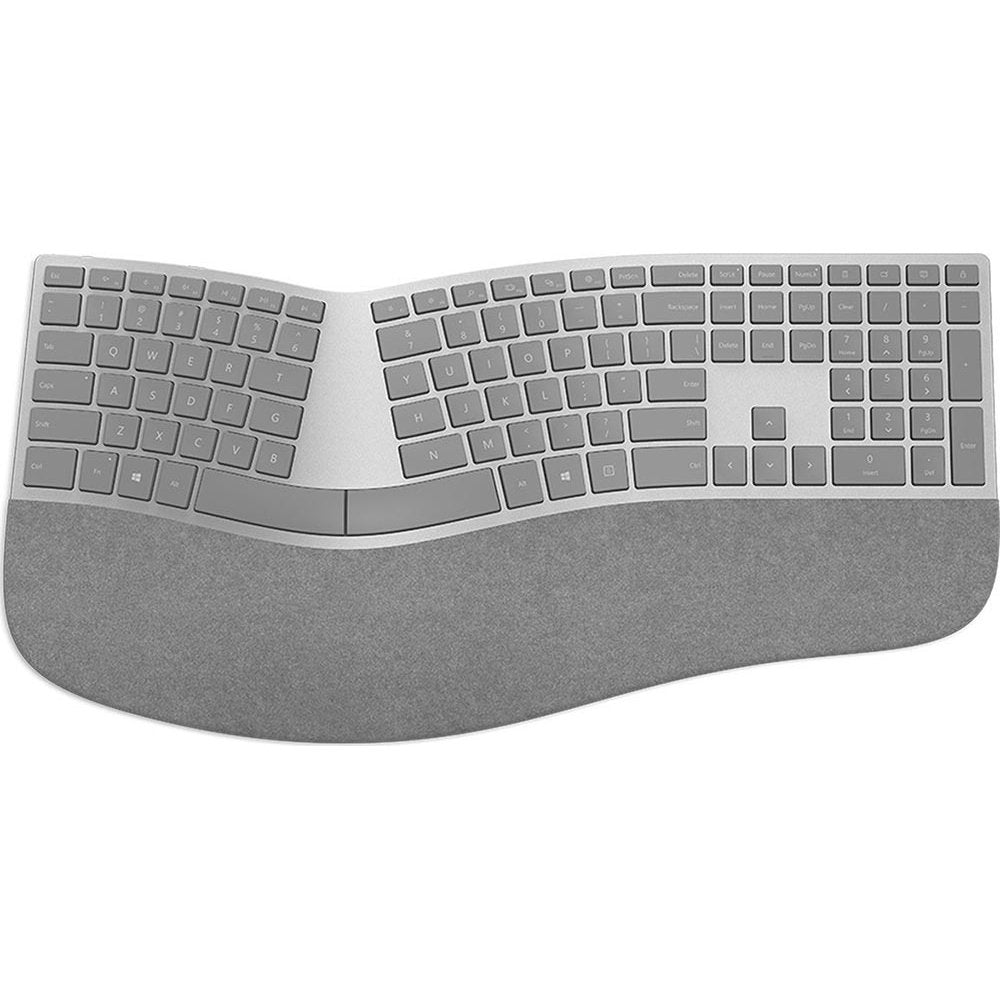 Microsoft 3Ra 00022 Surface Ergonomic Wireless Keyboard,Gray