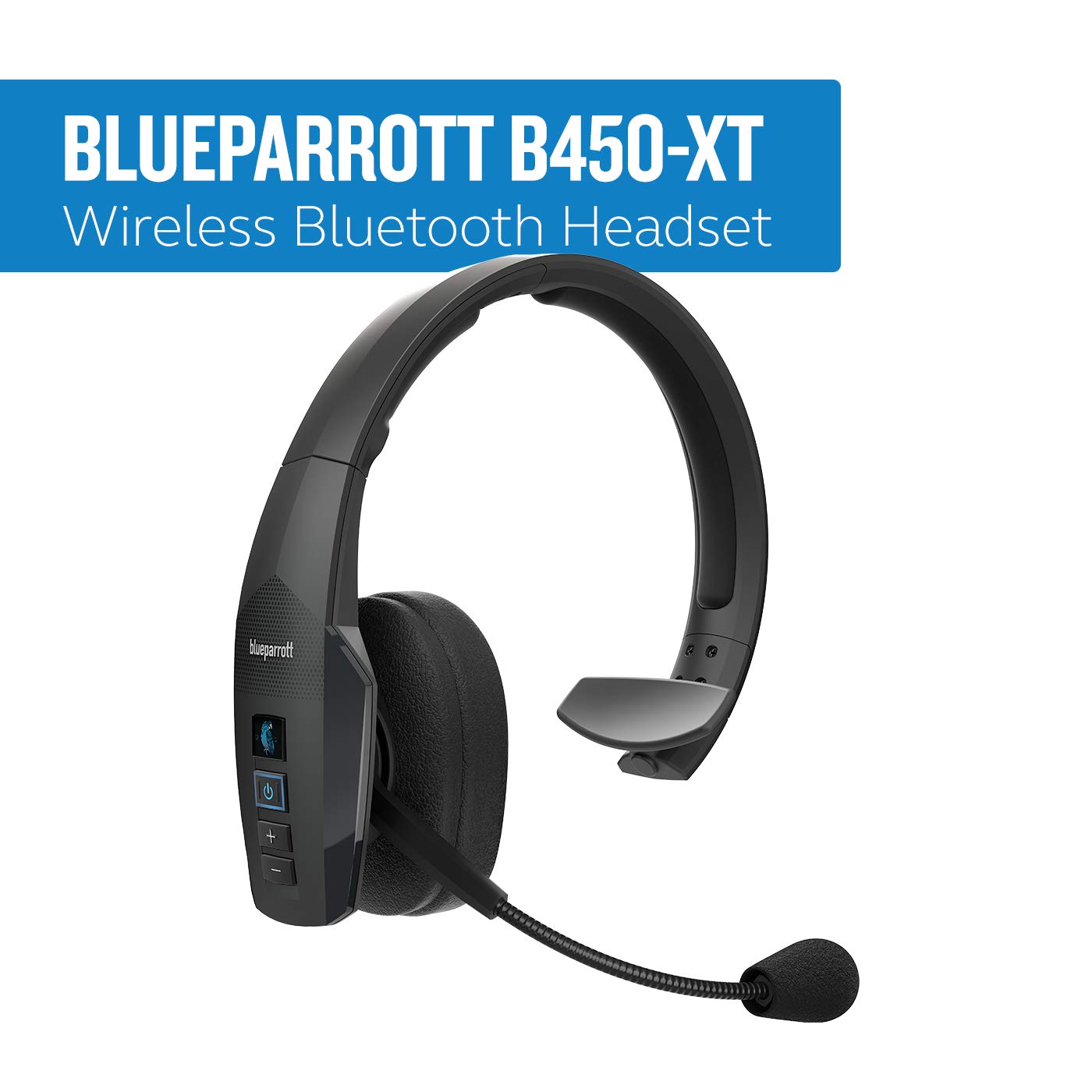 Blueparrott B450 Xt Noise Cancelling Bluetooth Headset � Industry Leading Sound With Long Wireless Range, Extreme Comfort And Up To 24 Hours Of Talk Time