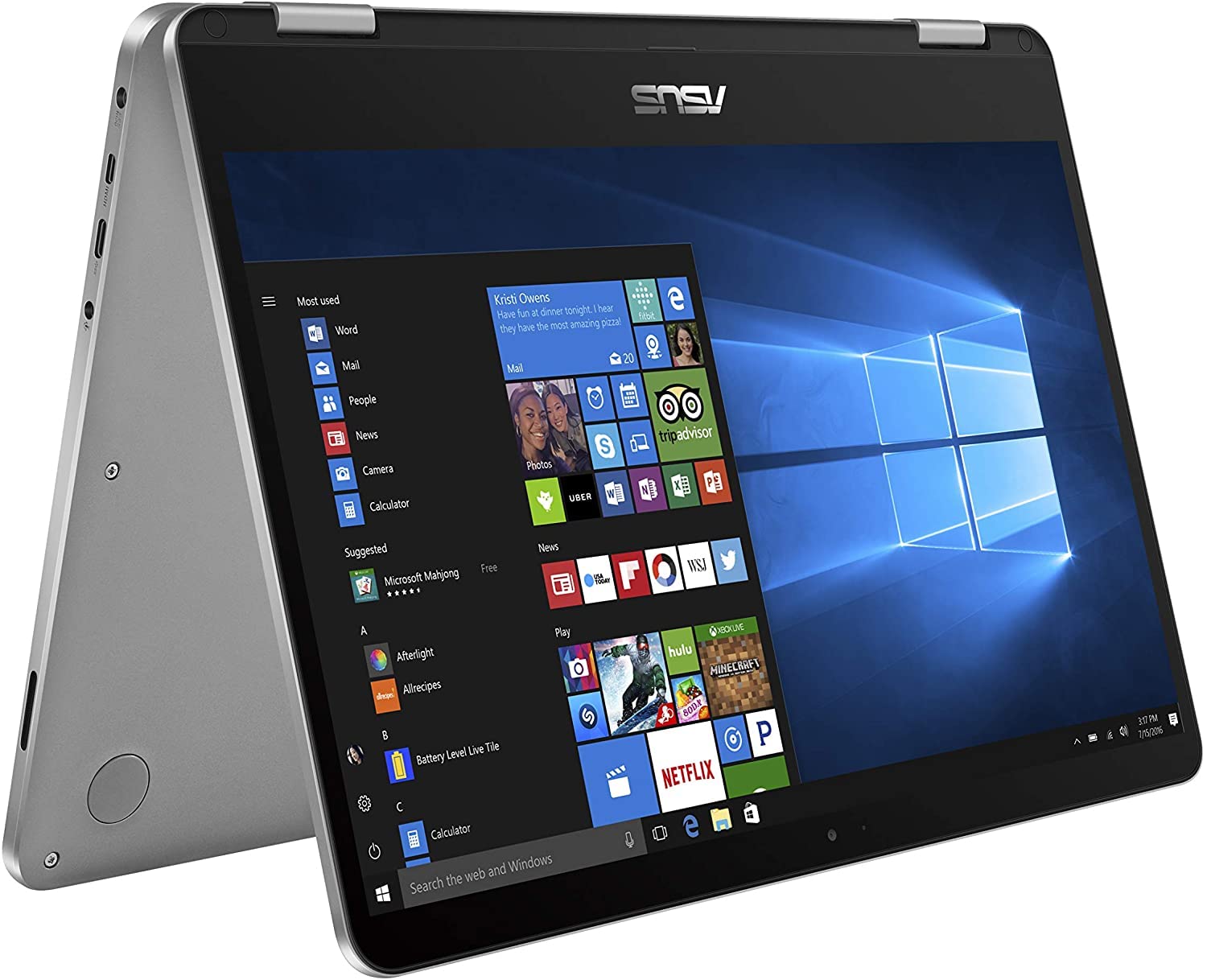 ASUS VivoBook Flip 14 Thin and Light 2in1 Laptop, 14 FHD Touchscreen, Intel Pentium Silver N5030 Processor, 4GB RAM, 128GB 