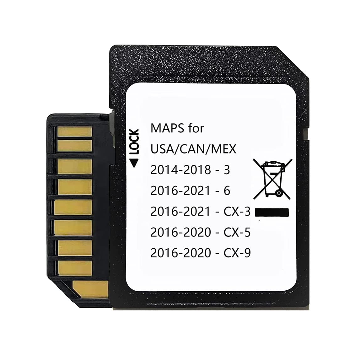 2022 Latest Navigation Sd Card For Maz Da 3 6 Cx 3 Cx 5 Cx 9 Navigation Sd Card Map Usa/Ca/Mex
