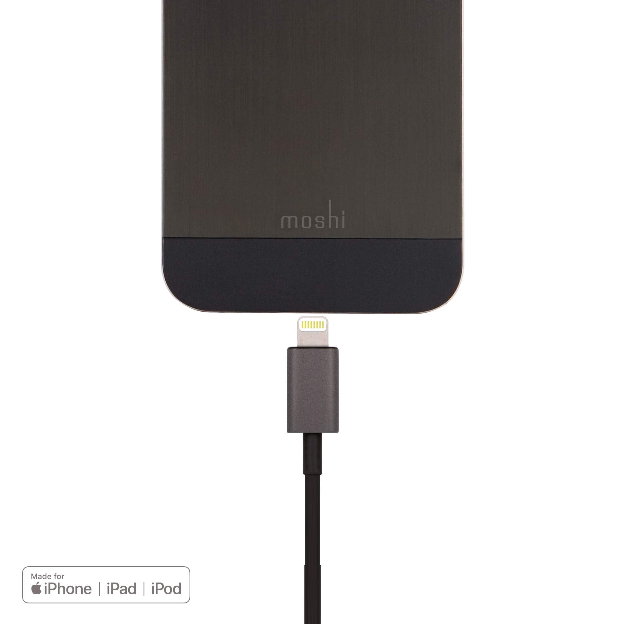 Moshi Usb-A To Lightning Cable 10Ft/3M [Mfi-Certified], Iphone Charger For Car, For Iphone 12 Pro/12 Pro Max/12 Mini/11/11 Pro M
