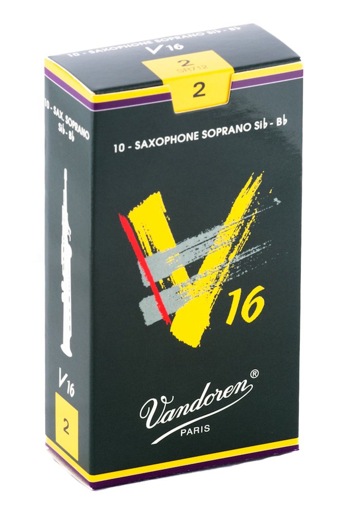 Vandoren Sr712 Soprano Sax V16 Reeds Strength 2; Box Of 10