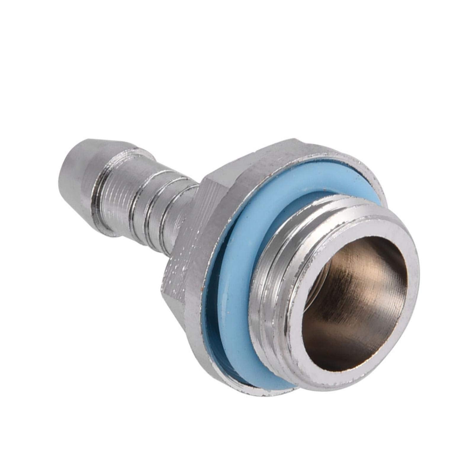 Wendry Pc Water Cooling Barb Fitting, Two Touch Fitting G1/4 Thread Barb Connector For Computer Cooling System(Pack Of 6)(6Mm)