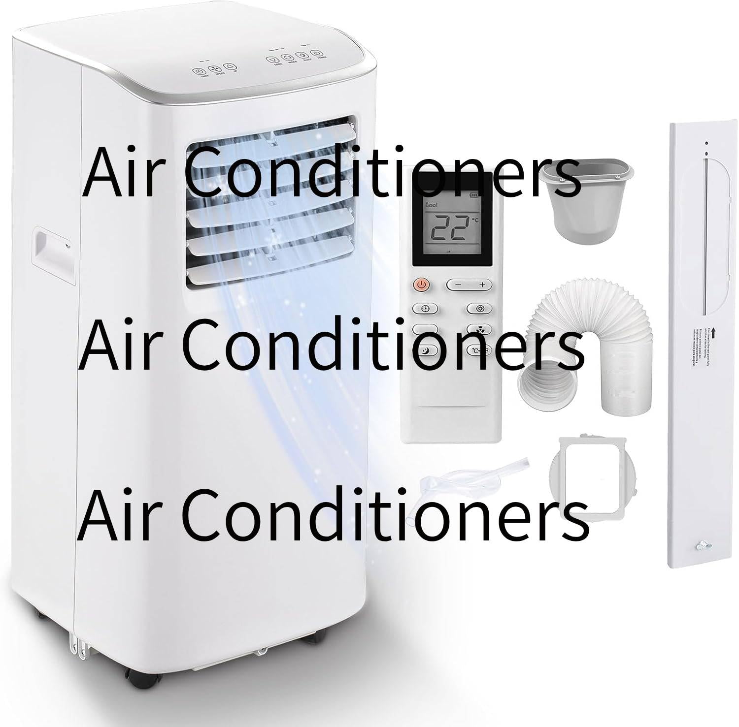 Portable Air Conditioner,8500 BTU Portable ac units up to 360 Sq.Ft,Portable ac units for Homeowner,Renter,family White