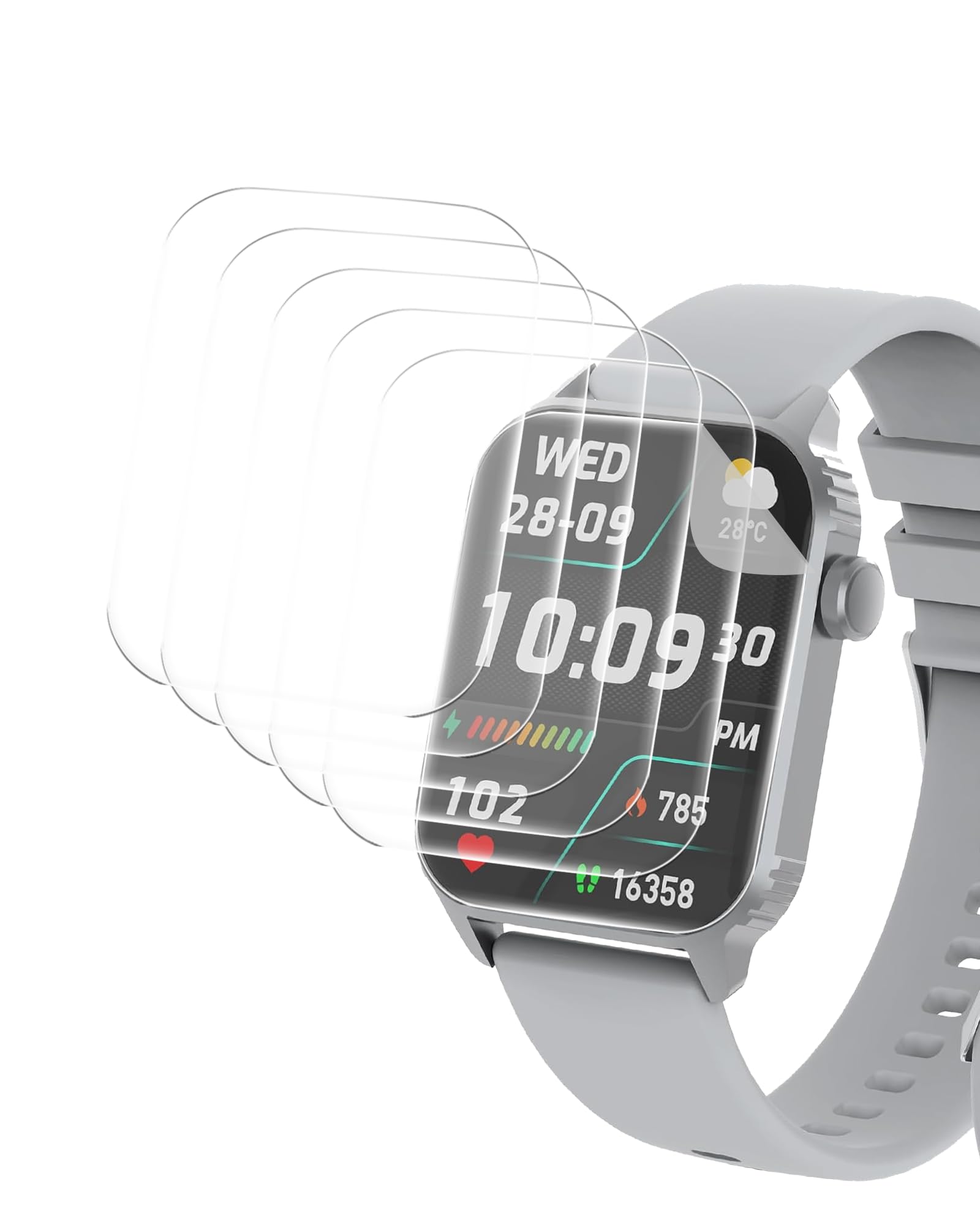 Bovugac [6 Pack] For Trausi Tg08 1.83 Inch Screen Protector Anti-Blue Light, Flexible Tpu Film Compatible With Trausi Tg08 Smart