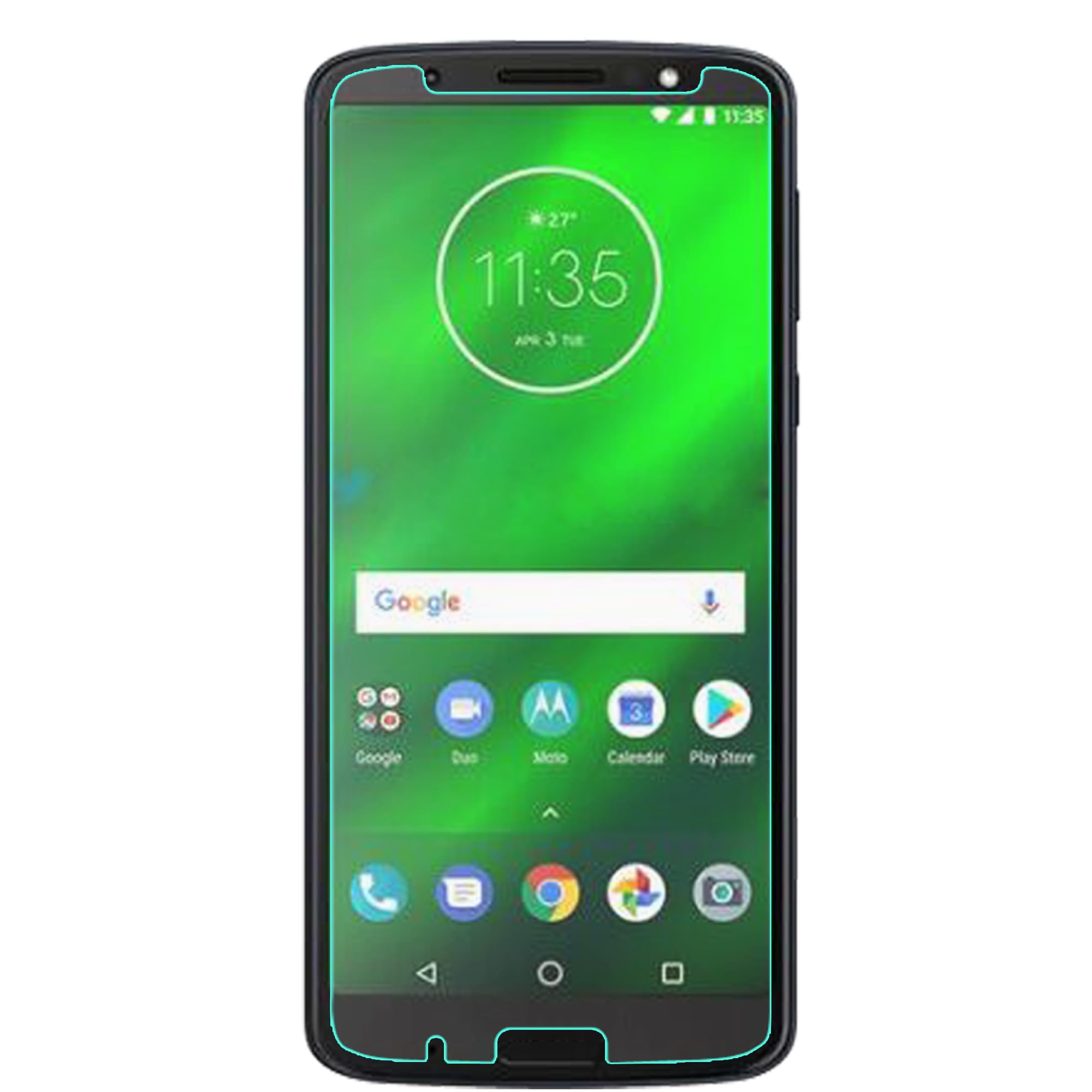 Mr.Shield [3 Pack] Designed For Moto G6 Plus [Tempered Glass] Screen Protector [Japan Glass With 9H Hardness] With Lifetime Repl