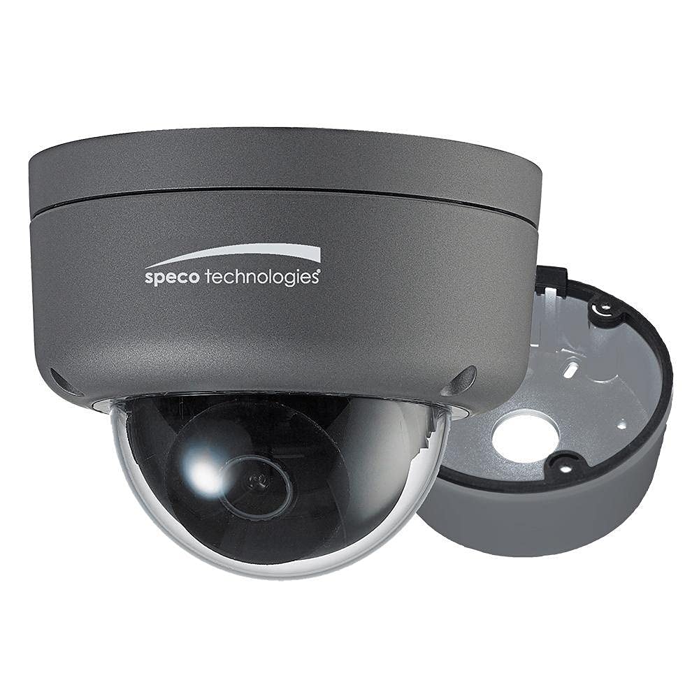 Speco 2Mp Ultra Intensifier Hd Tvi Dome Camera 3.6Mm Lens   Dark Grey Housing W/Included Junction Box