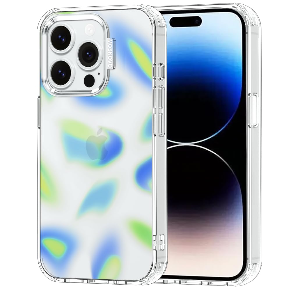 MOSNOVO for iPhone 14 Pro Case, Shockproof Military-Grade Protection 6.6ft Drop Tested, Clear Phone Case for iPhone 14 Pro, Azur
