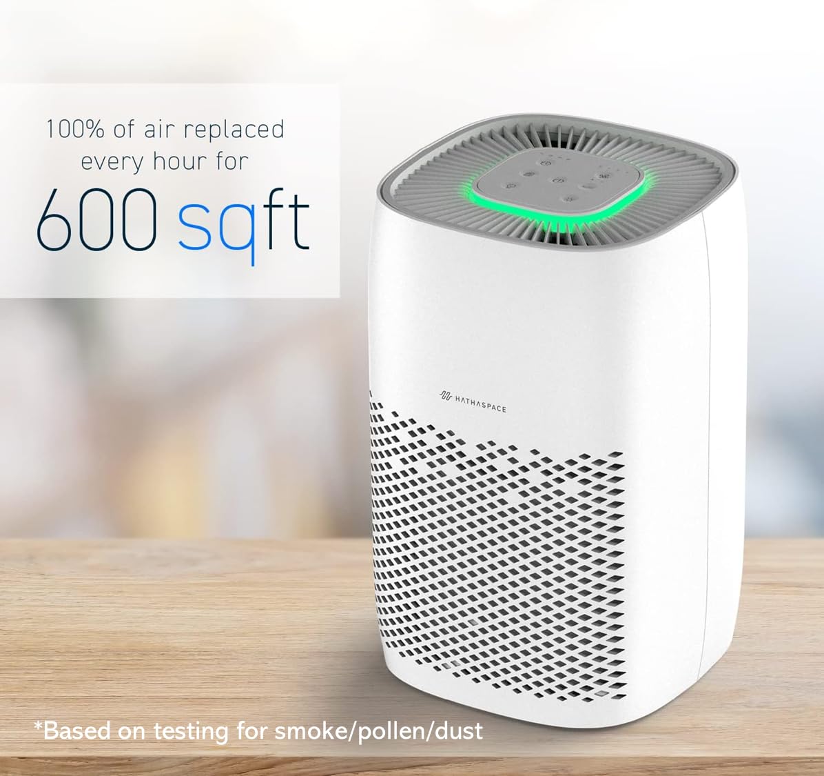 Hathaspace Hse200 Smart True Hepa Air Purifier For Home, Small Air Cleaner With Activated Carbon Filter, Removes 99.9% Of Dust,