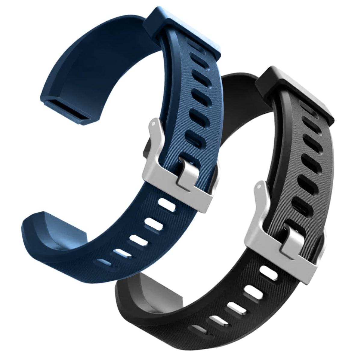 Hoeslaw 2 Pcs Watch Bands Replacement For Id115Plus Hr, Very Fit Pro Activity Fitness Tracker Wrist Bands Set, Multicolor Veryfi