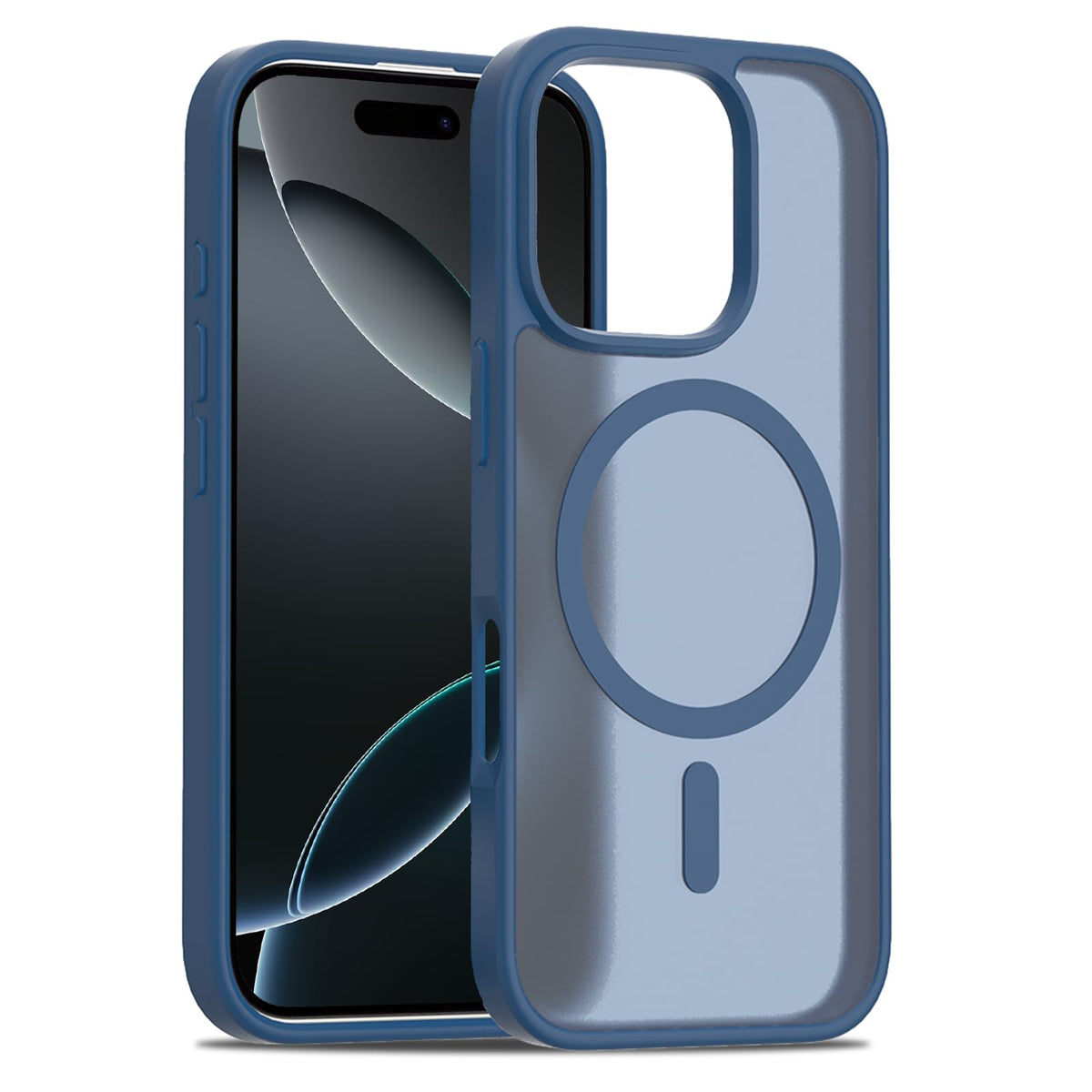 Pinlisheng Magnetic For Iphone 16 Pro Case 6.3 Inch [Compatible With Magsafe] [Military Grade Protection] Translucent Matte Back