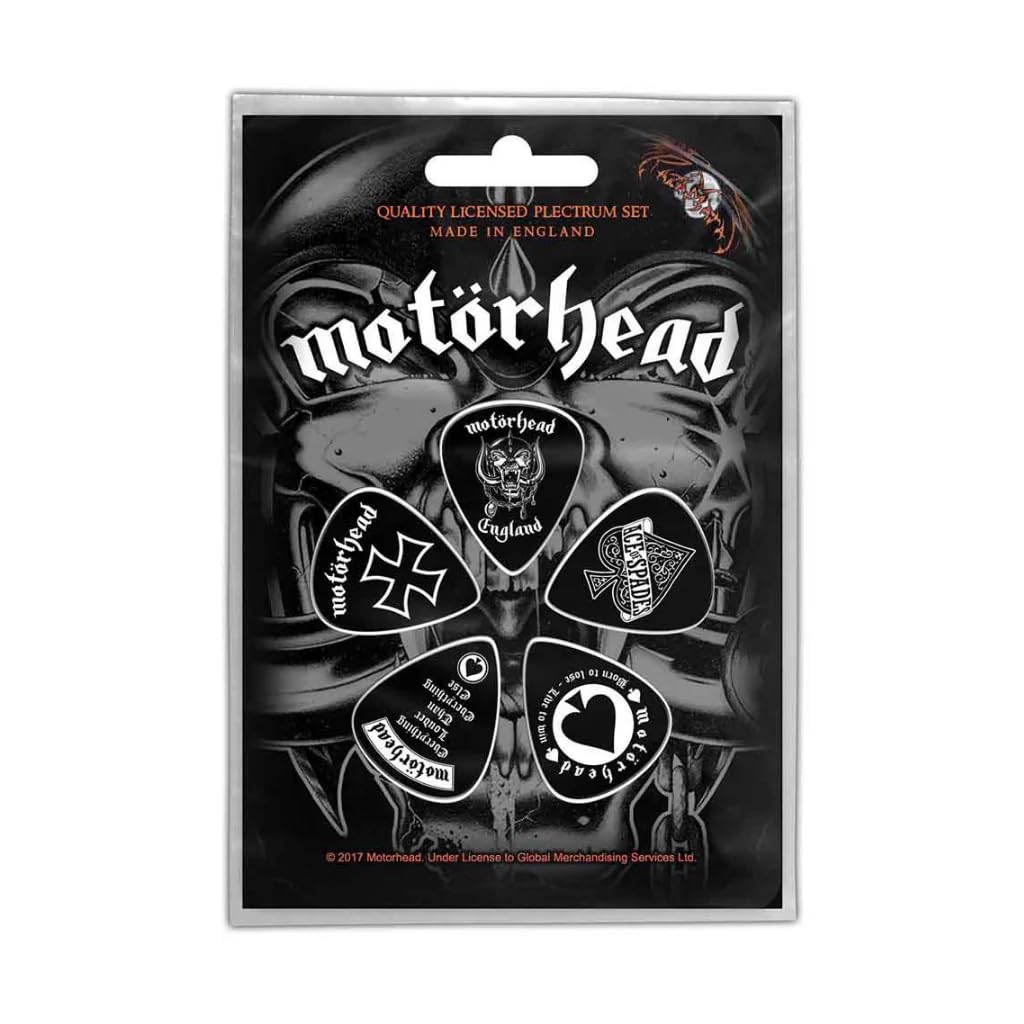 Motorhead England Guitar Picks Plectrum 5 Pack