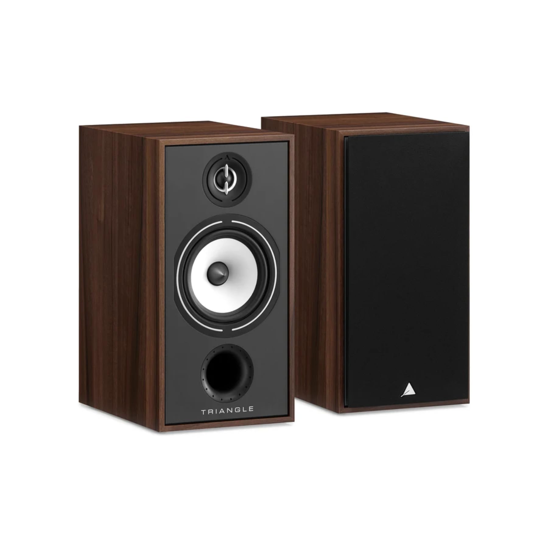 triangle Borea BR04 Bookshelf Speakers Pair - High Fidelity - 2-Way - 25mm EFS Silk Dome Tweeter with Waveguide (Chestnut)