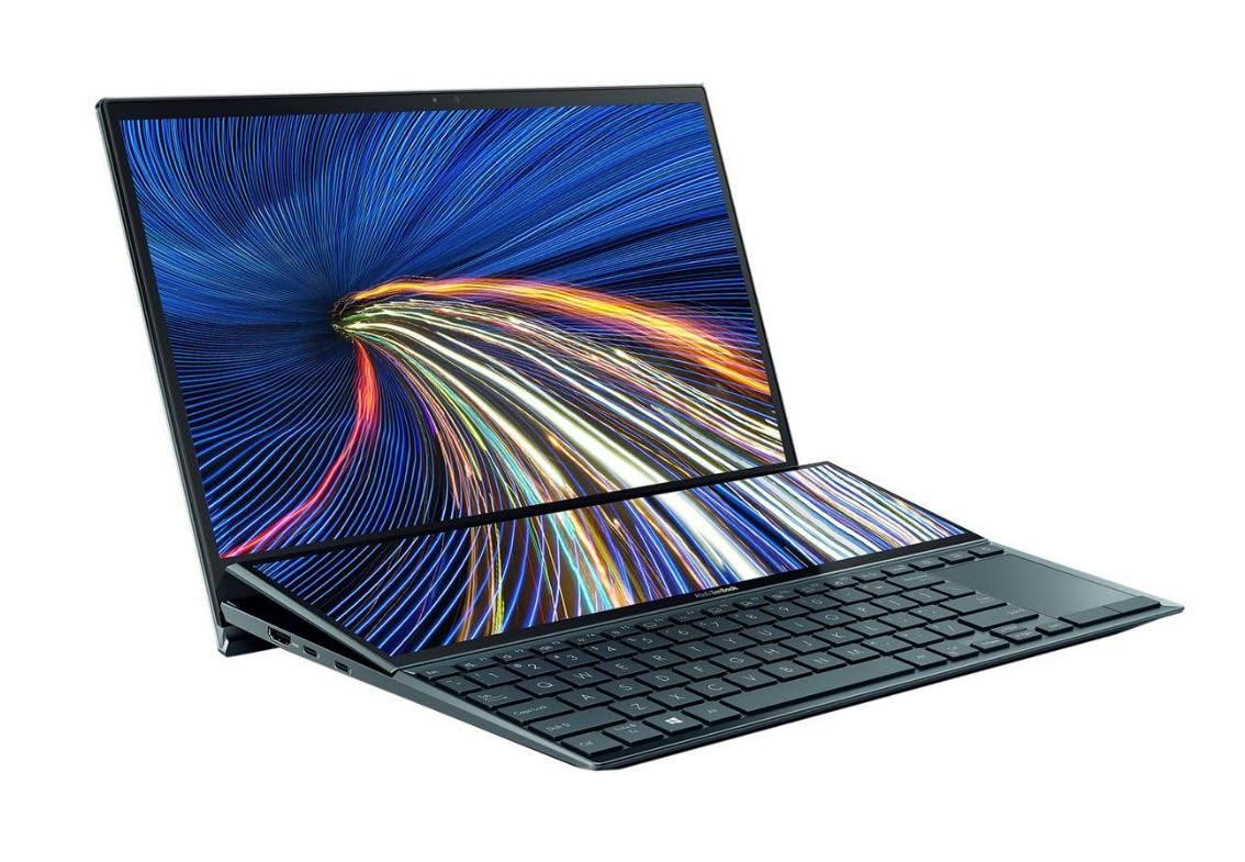 ASUS ZenBook Duo 14 UX482 14    FHD Touch Display, Intel Evo Platform, Core i7-1195G7, 8GB RAM, 512GB PCIe SSD, ScreenPad Plus, 