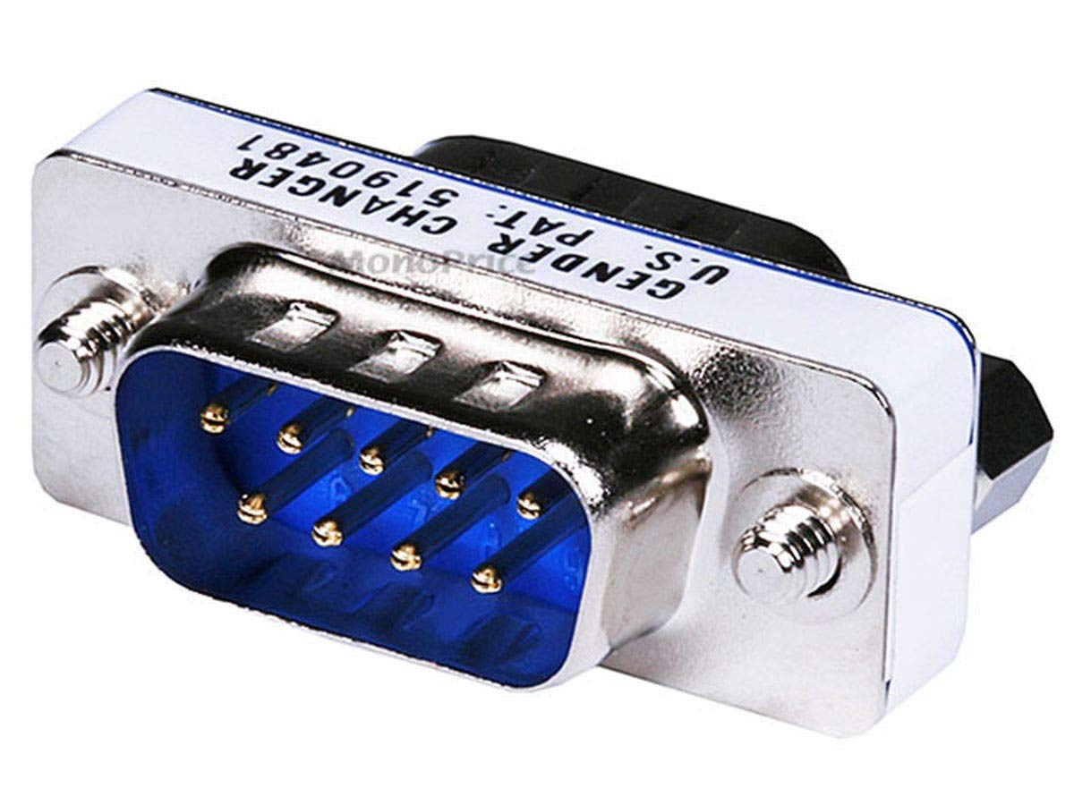 Mini Gender Changer - Monoprice Db9 M/M, Mini Gender Changer