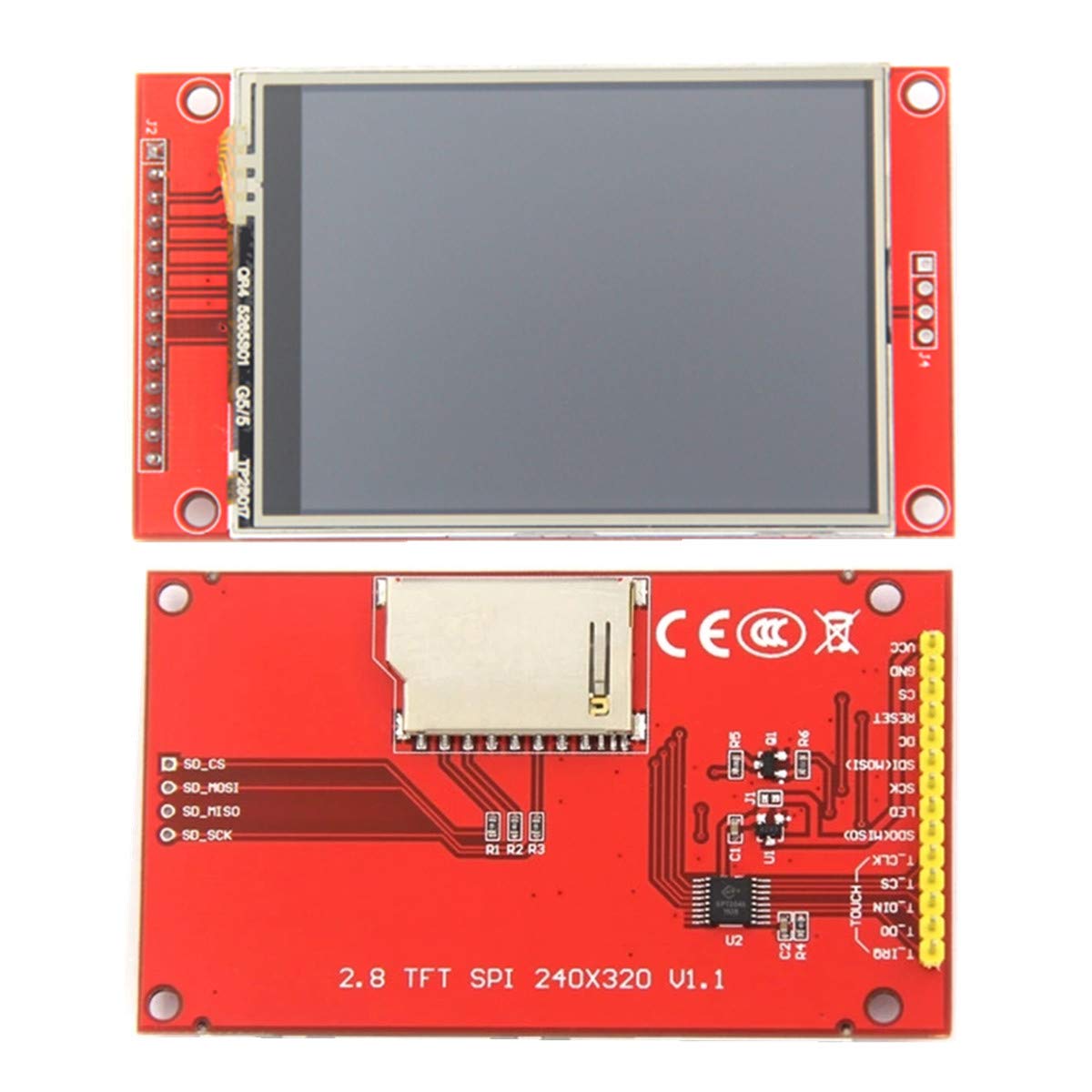 Fainwan Ili9341 2.8'' Spi Tft Lcd Display Touch Panel 240X320 Module With Pcb 5V/3.3V Stm32 With Touch