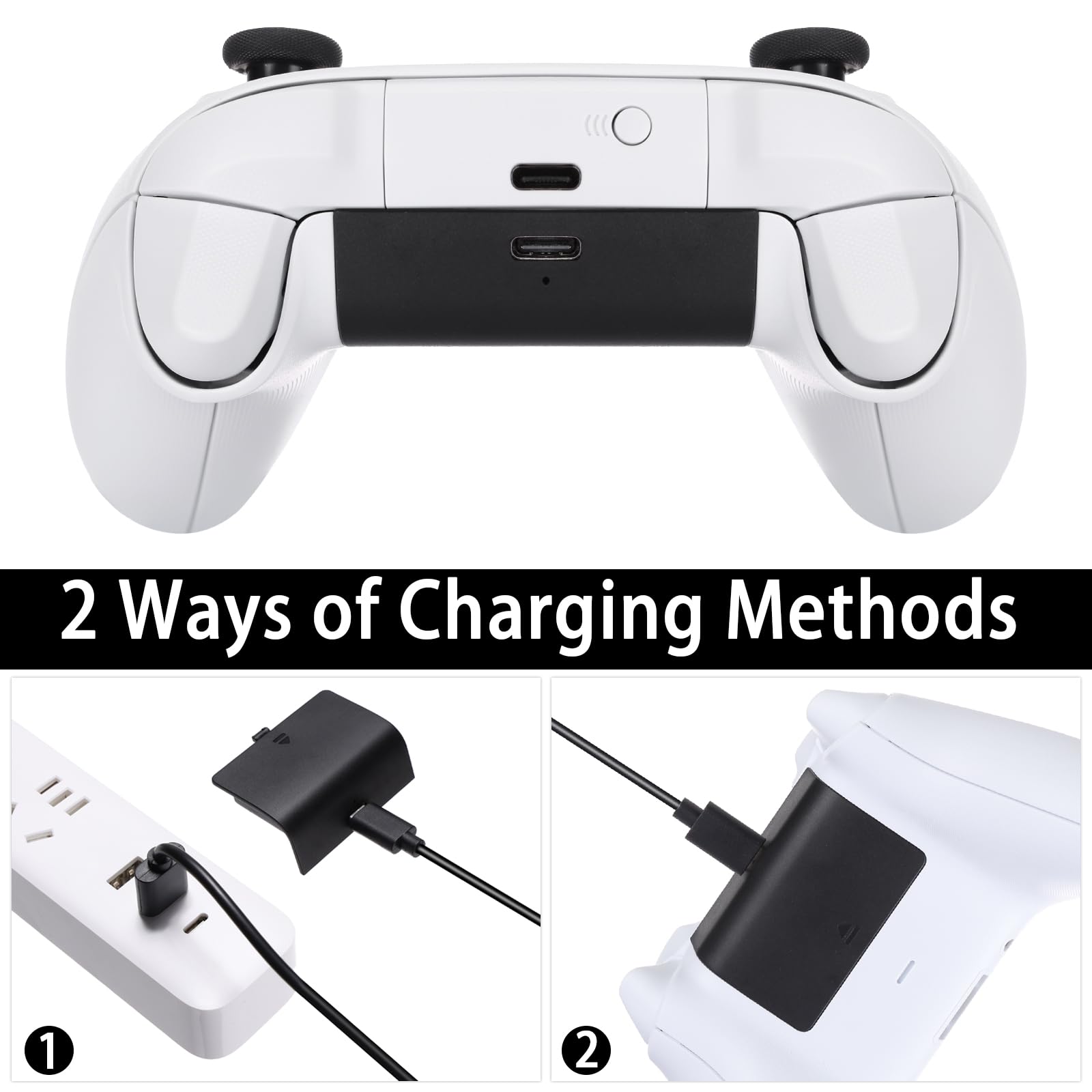 1 Pack Rechargeable Controller Battery Pack For Xbox Series S/X, Upgraded 800 Mah Battery Pack With Usb C Charging Cable And Led