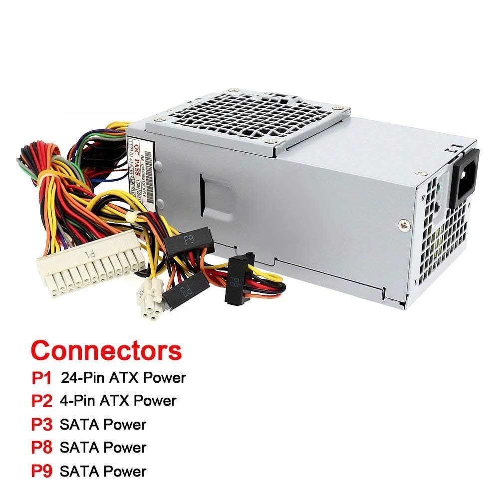 D250Ad 00 H250Ad 00 250W Power Supply For Dell Optiplex 390 3010 990 790 Dt 530S 537S 540S 545S 546S 560S 570S 580S Vostro 200S 220S 230S 400S Studio 540S Slim Desktop Dt Systems L250Ns 00