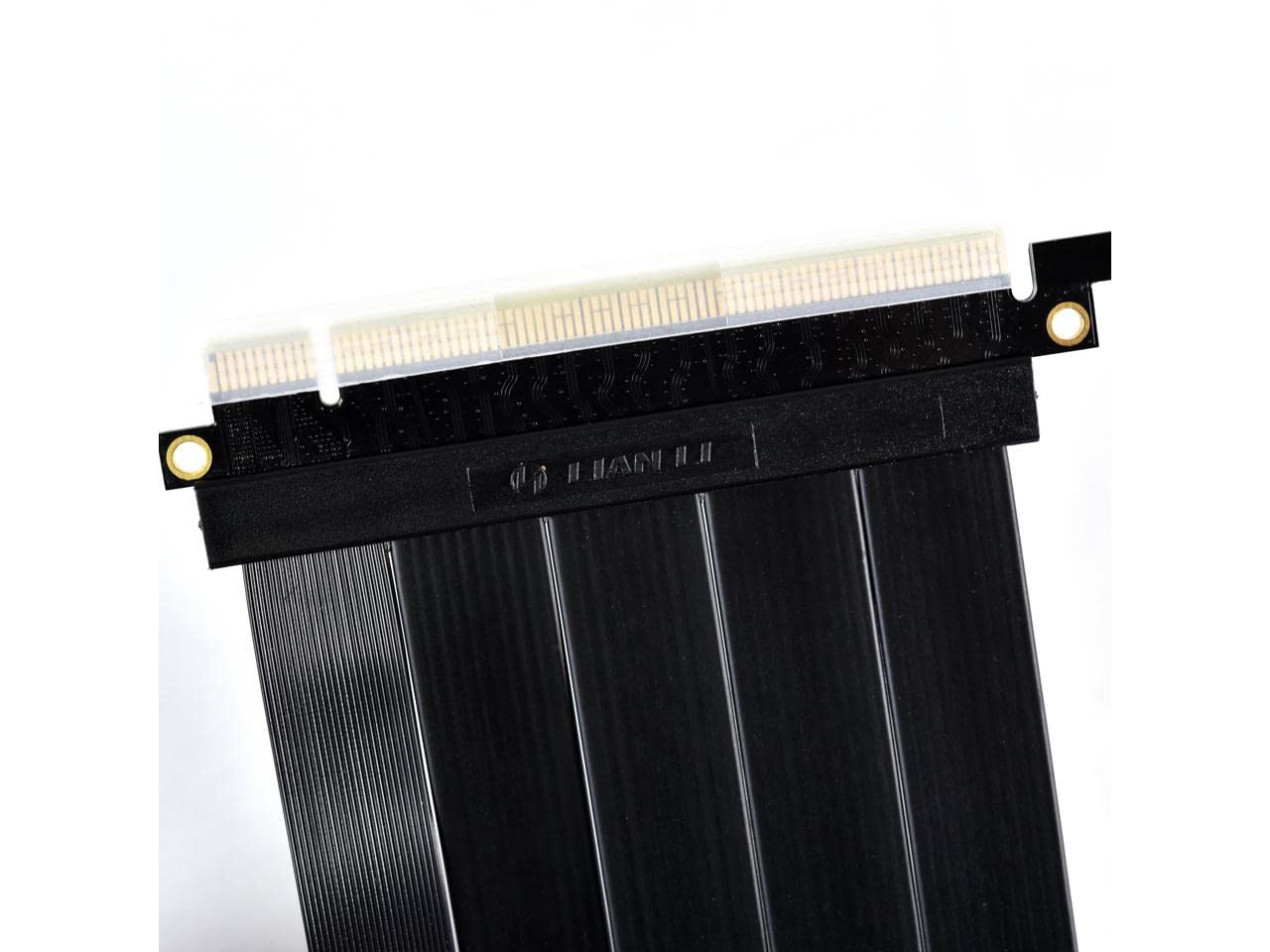 Lian Li Pw Pci 420 Premium Pci E 16X 4.0 Black Extender Riser Cable Length 200Mm (7.87 Inches)