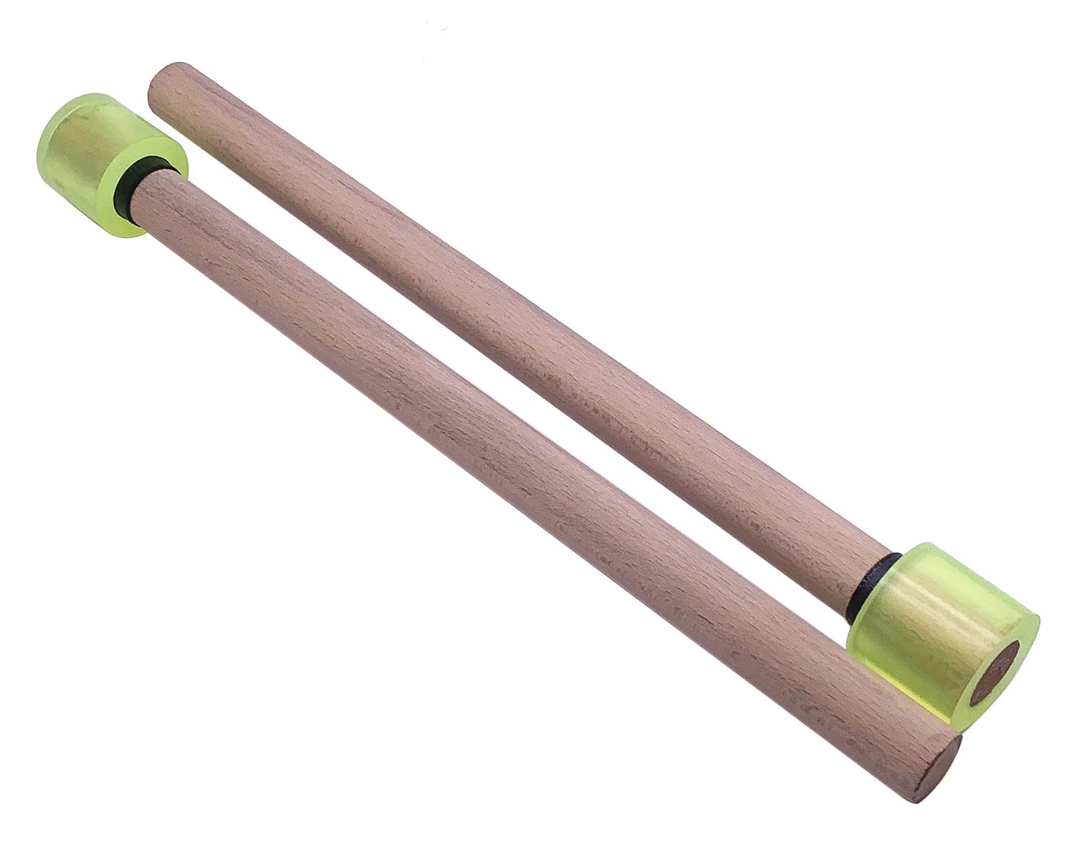 Tuoren Steel Drum Pan Mallets Sticks 13'' Rubber Drumstick For Playing Tenor Steelpan, Steel Tongue Drum With Wooden Handle