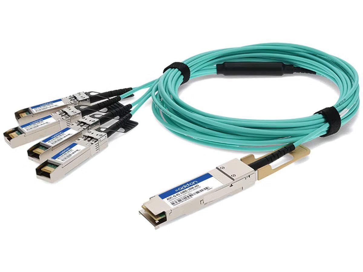 Addon Arista Networks Aoc-Q-4S-100G-10M Compatible Taa Compliant 100Gbase-Aoc Qs