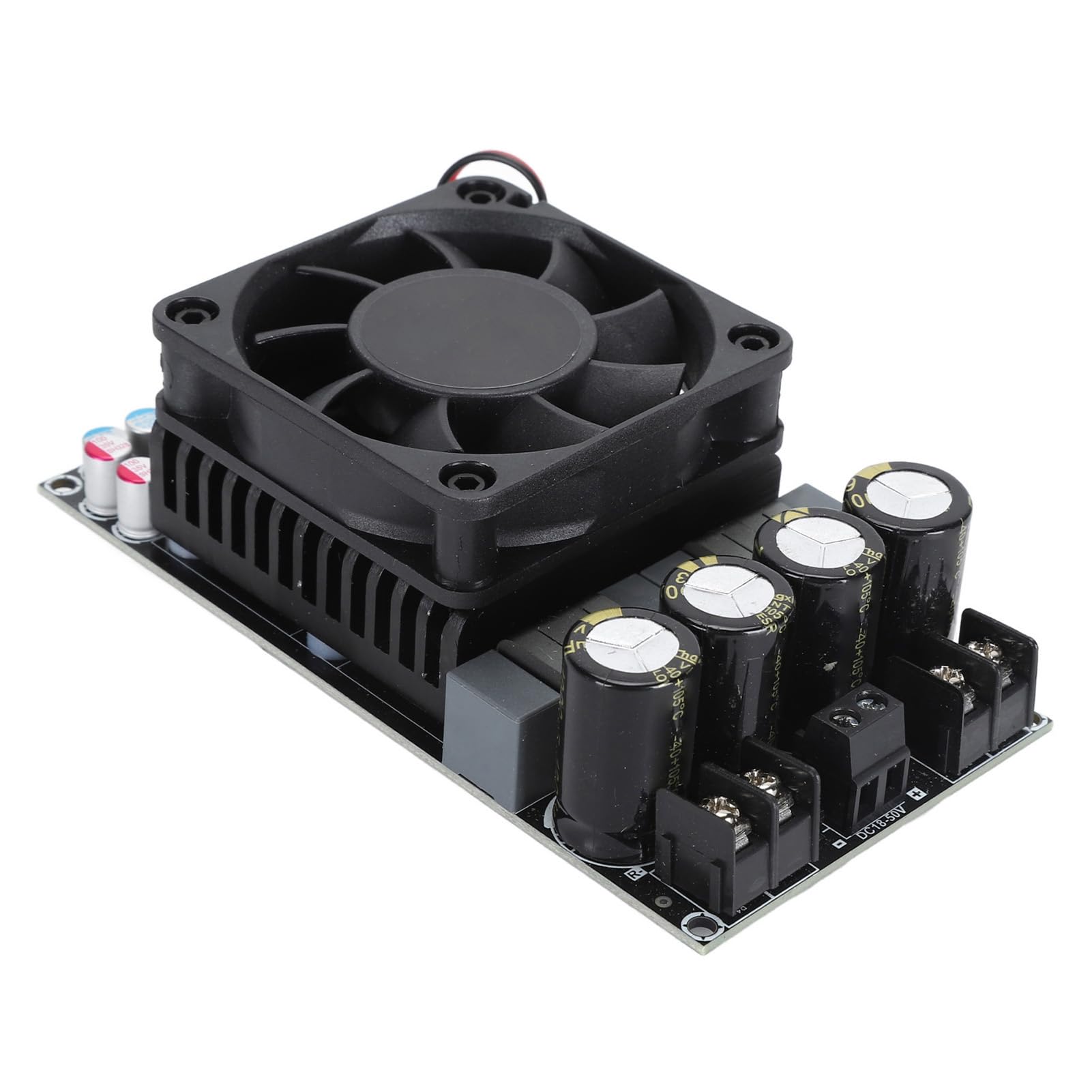 ZK3002 Digital Power Amplifier Board, TPA3255 Chip 300W x 2 Dual Channel 600W Mono Audio AMP Board with Heat Sink, DC18-50V,for