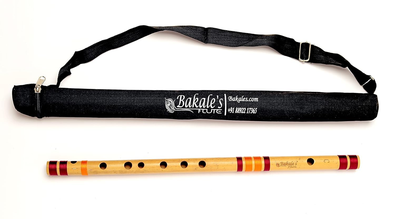 Bakale Flutes C Base Bansuri Flute Left Handed  35 Inches  440Hz